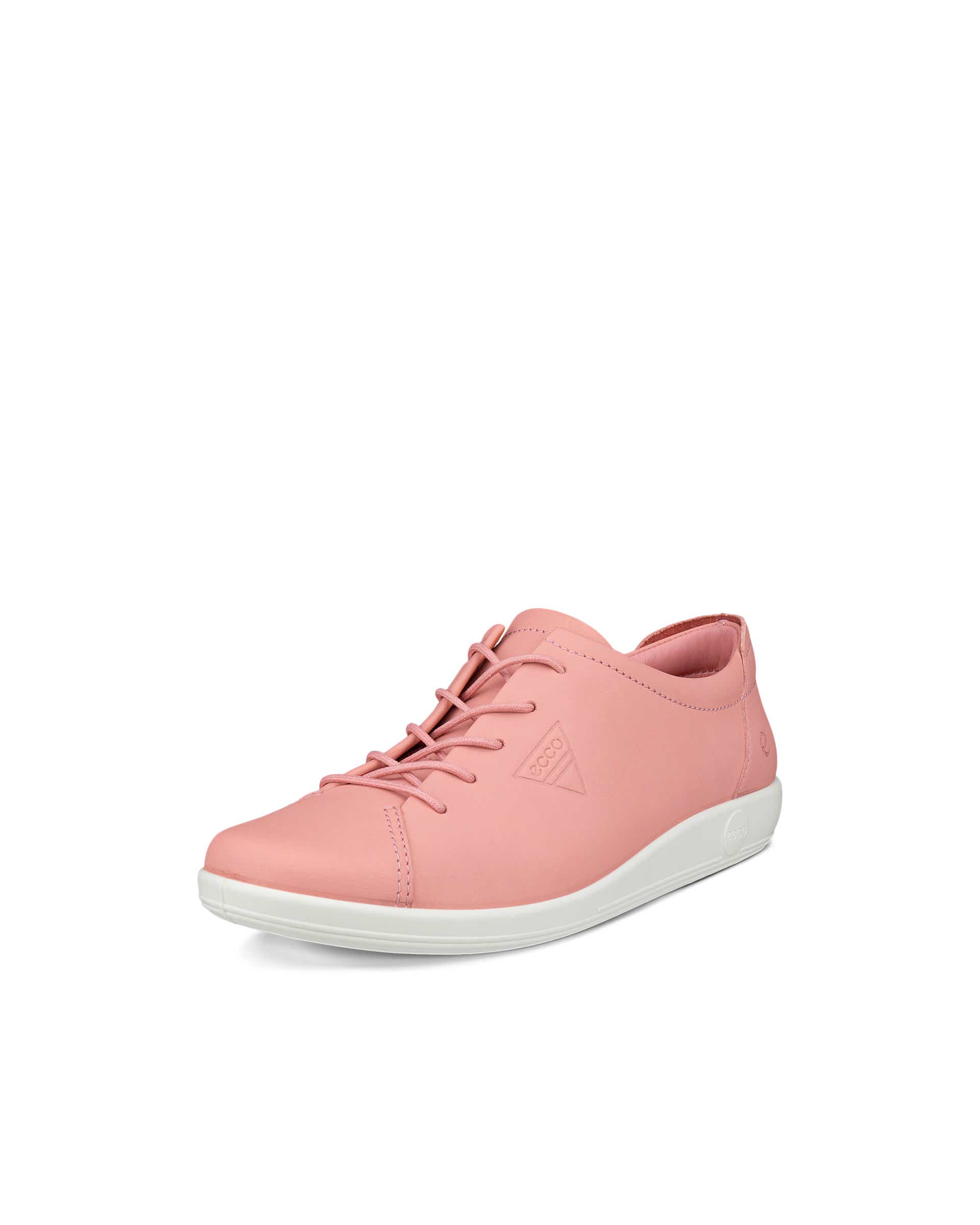 Women's ECCO® Soft 2.0 Leather Walking Shoe - Pink - Main