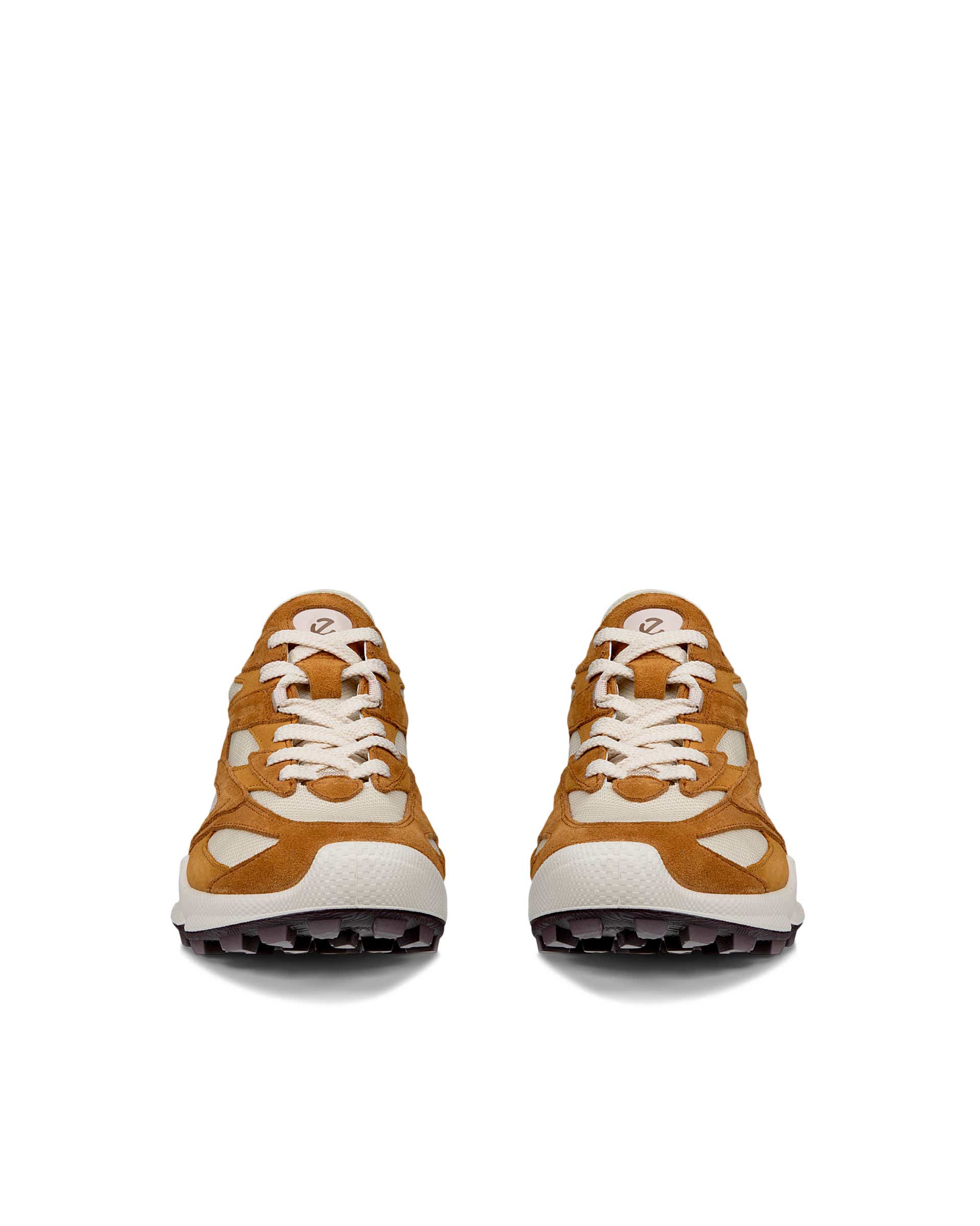 ECCO® BIOM C-TRAIL Damen Sneaker aus Veloursleder - Braun - Front pair