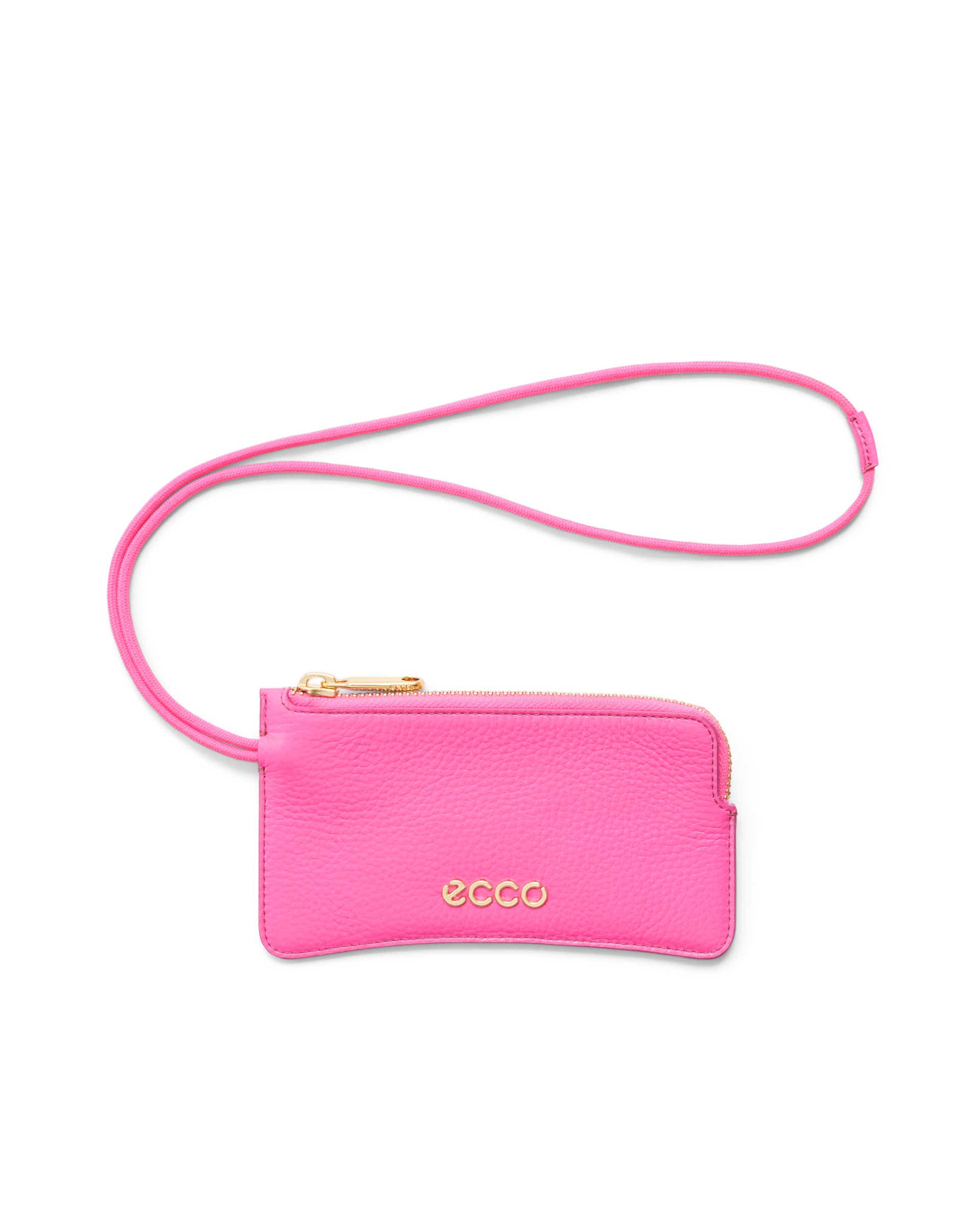 ECCO® Leather Medium Wristlet - Pink - Main
