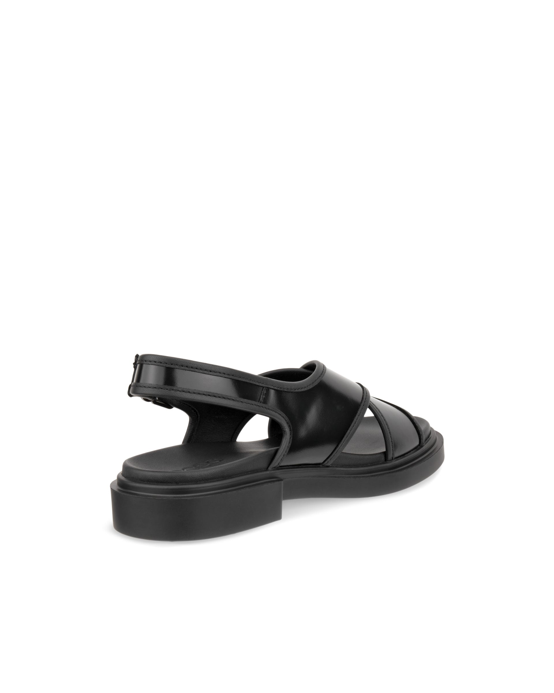 Women's ECCO® METROPOLE SEOUL Leather Sandal - Black - Back