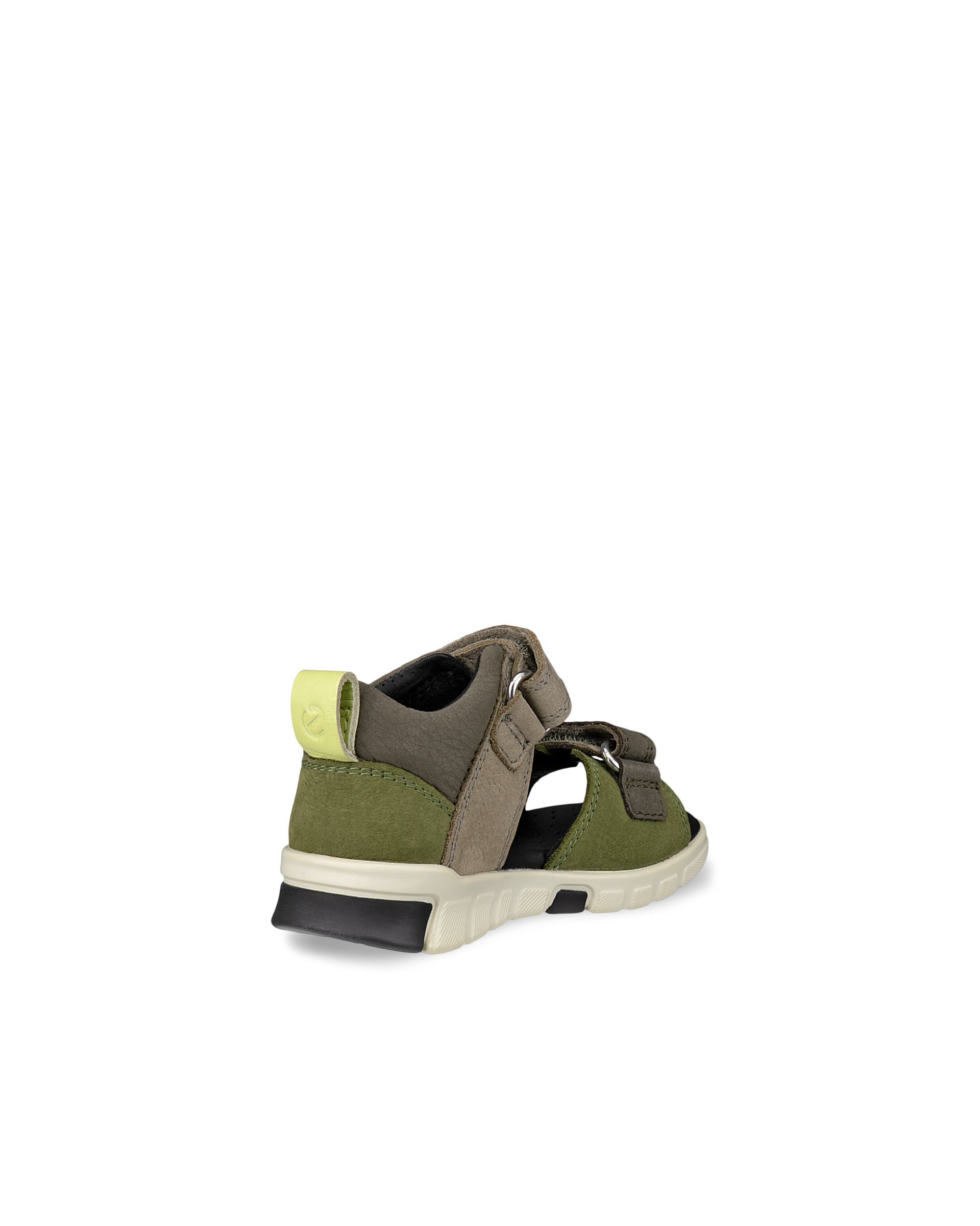 Kids' ECCO® Mini Stride Nubuck Sandal - Green - Back