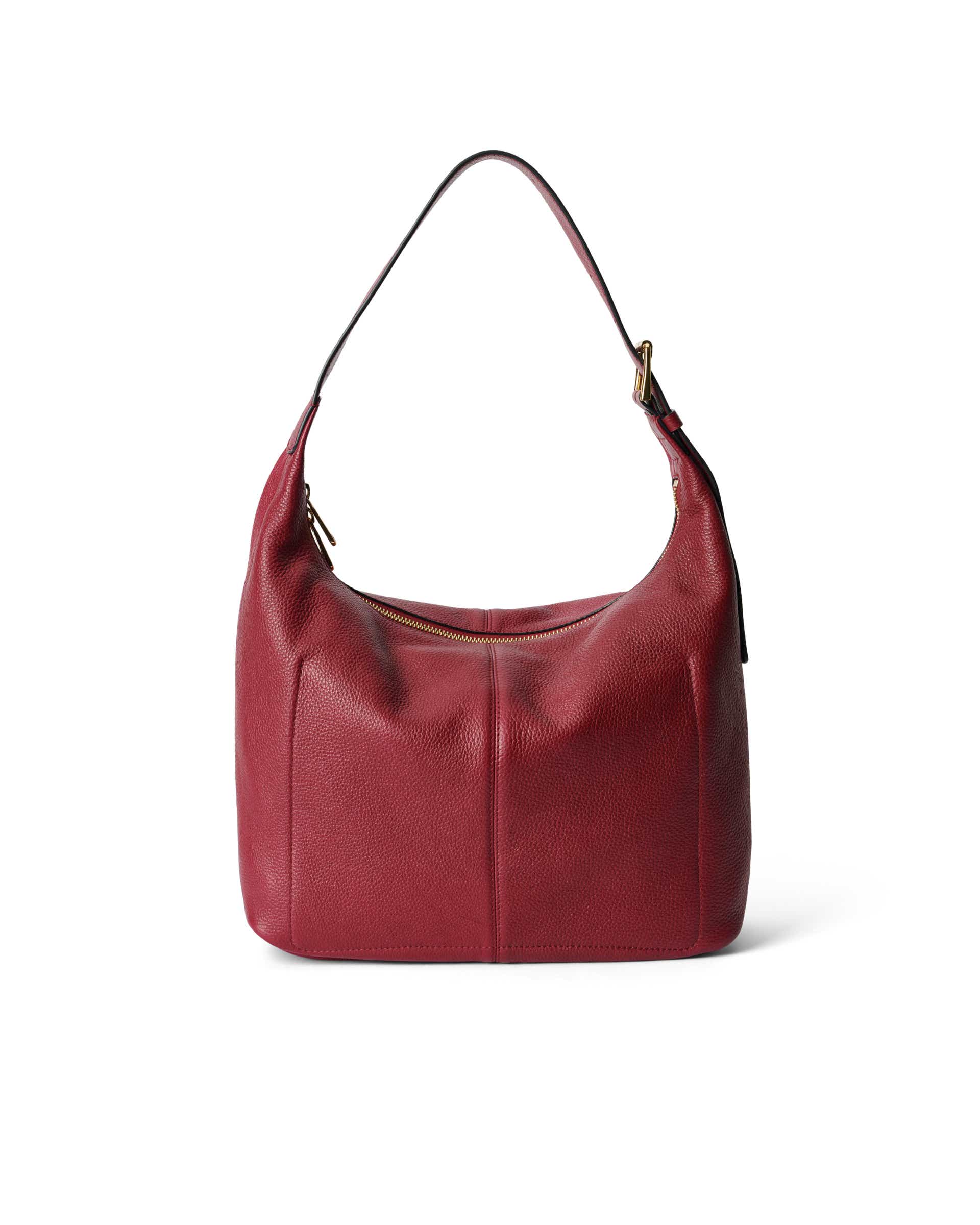 ECCO® Hobo sac hobo en cuir - Rouge - Back