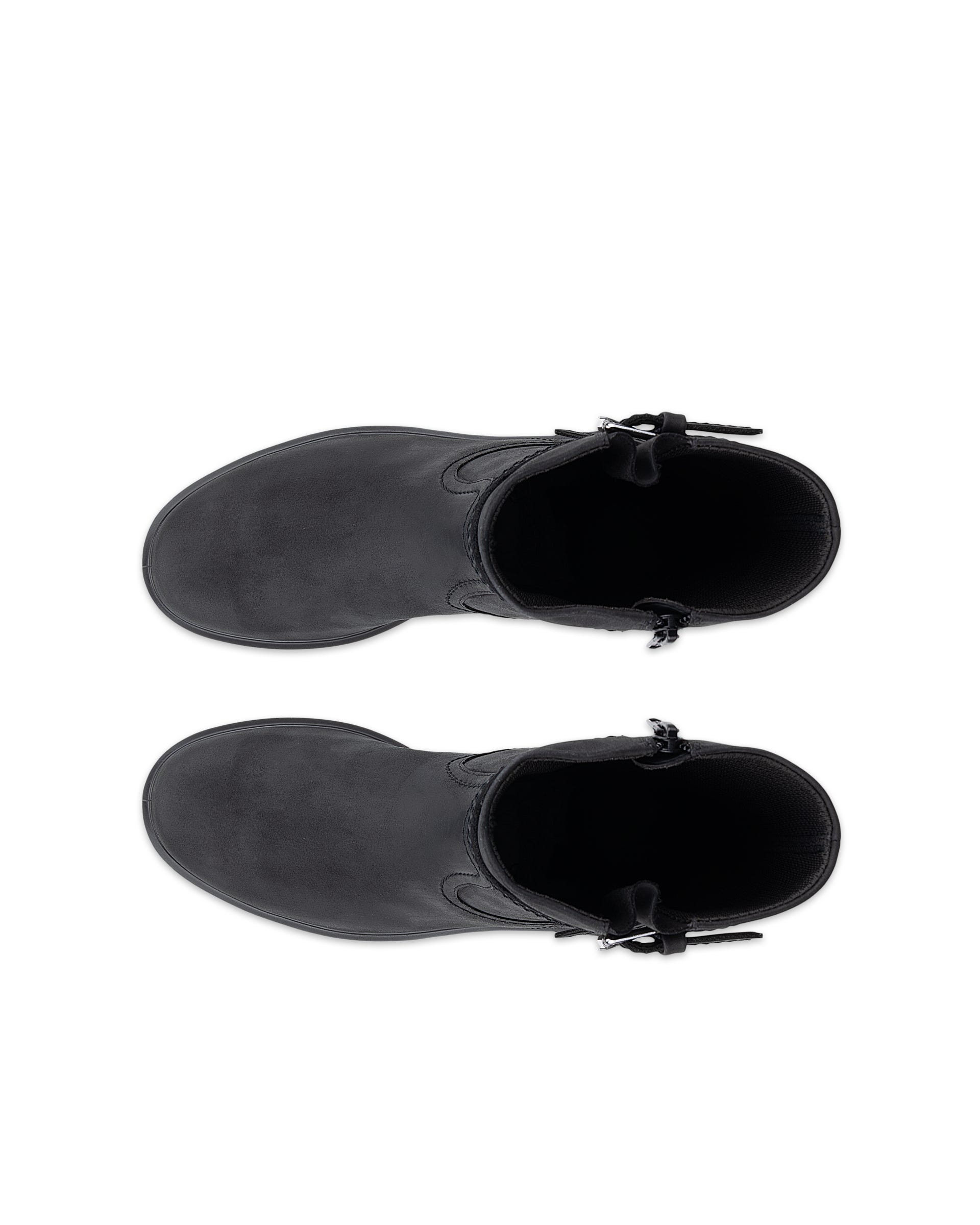 Women's ECCO® METROPOLE VIENNA Nubuck High-Cut Boot - Black - Outside