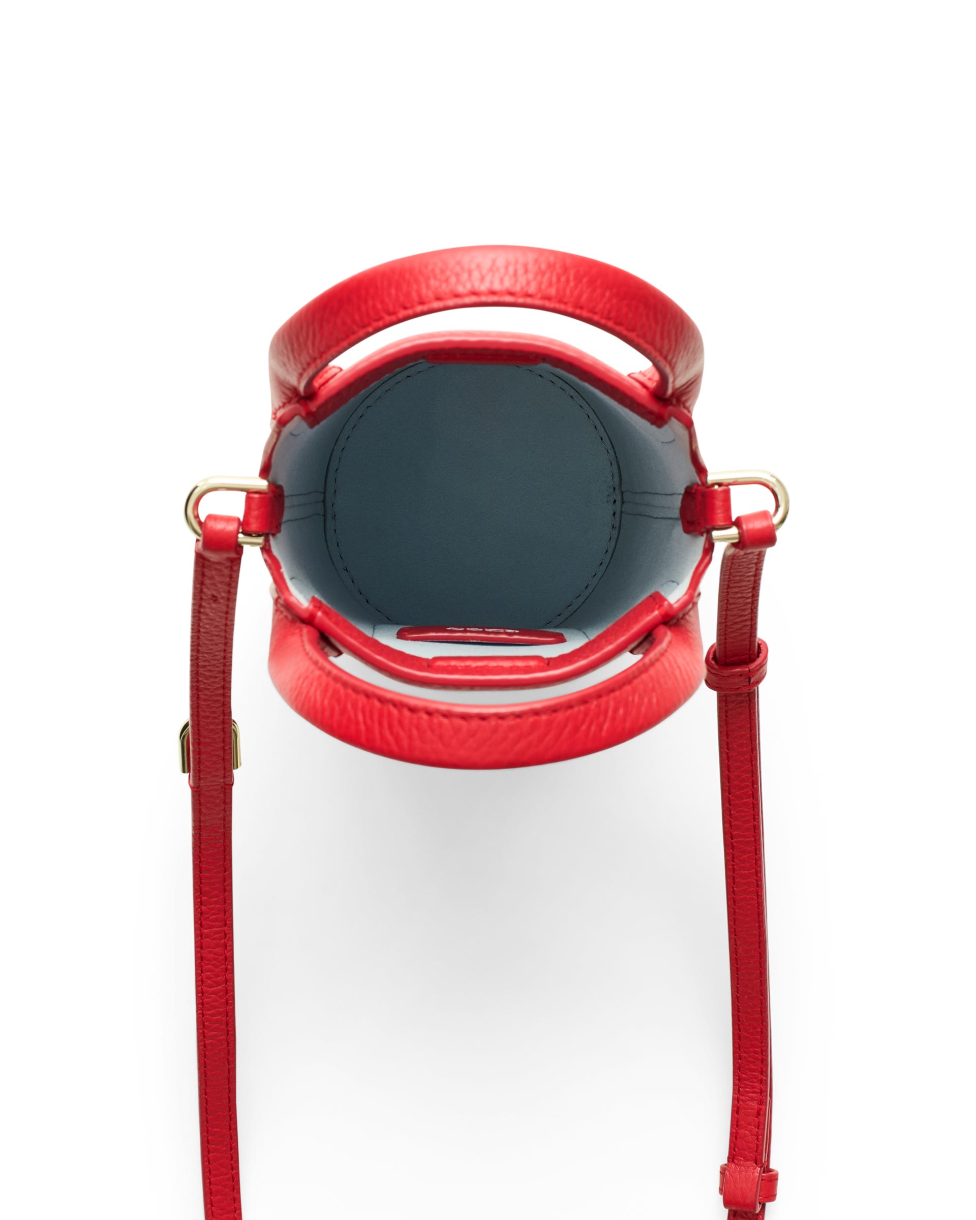 ECCO® POT BAG Damen Beuteltasche aus Leder - Rot - Main