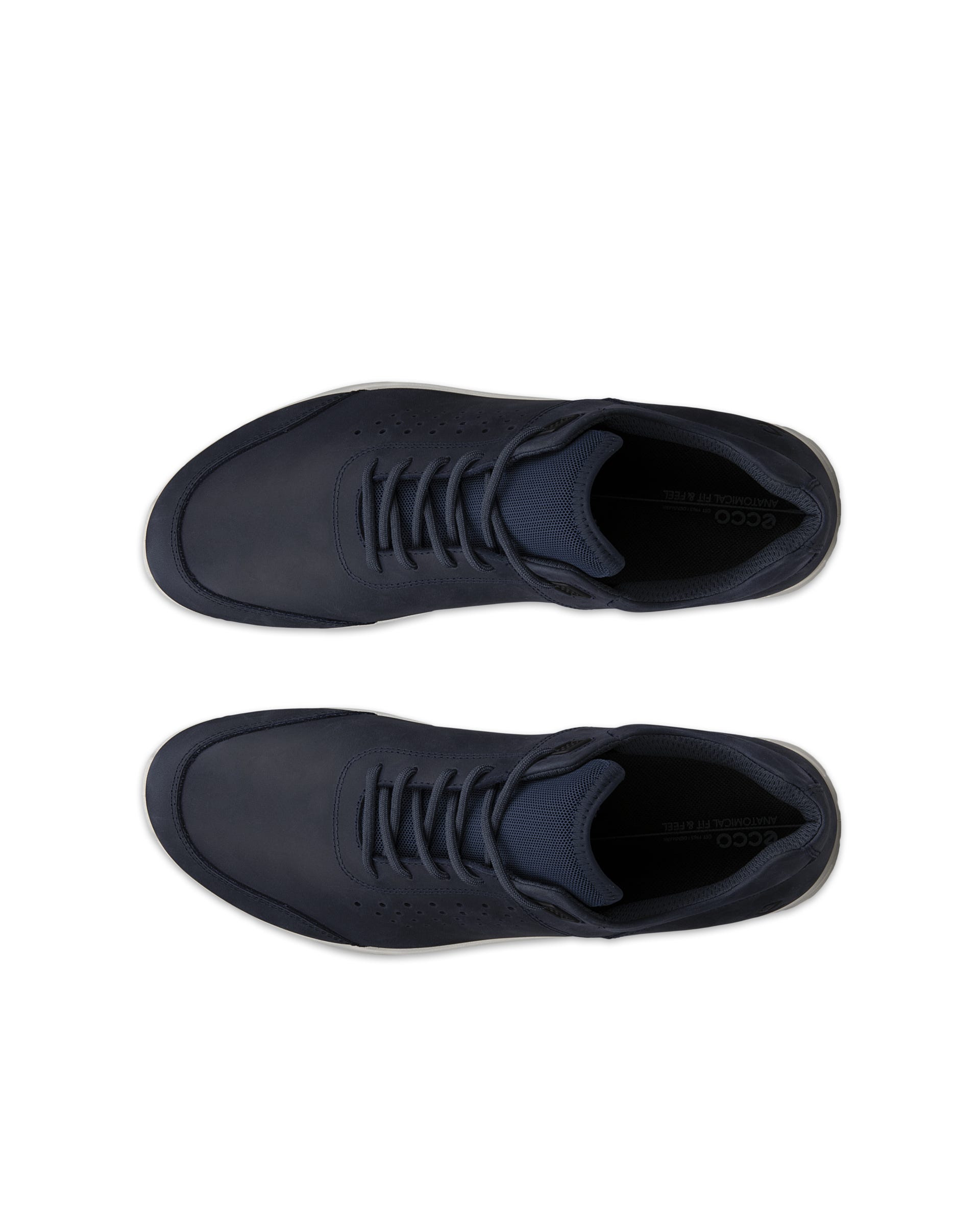 ECCO® EXCEED chaussures de marche en nubuck pour homme - Bleu - Top left pair