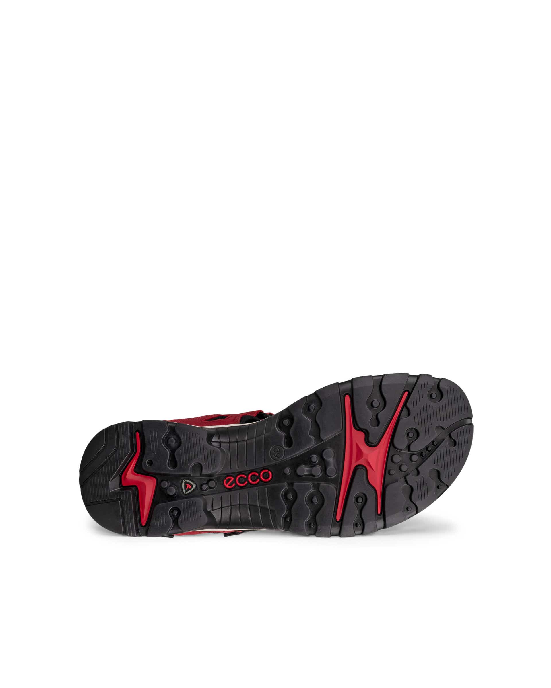 Dámské nubukové outdoorové sandály ECCO® OFFROAD - Červená - Sole