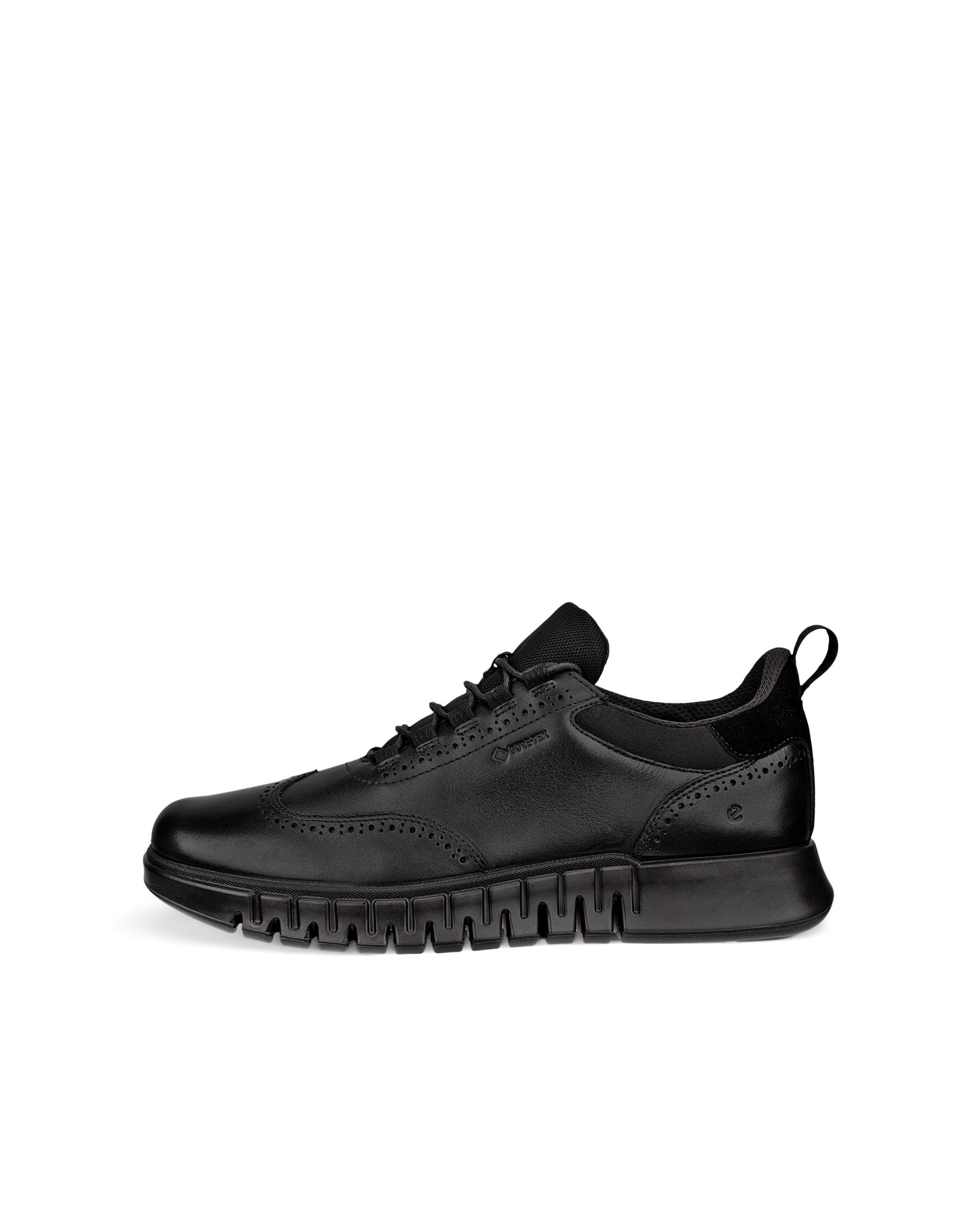 ECCO® GRUUV STUDIO férfi Gore-Tex belebújós bőrcipő - Fekete - Outside