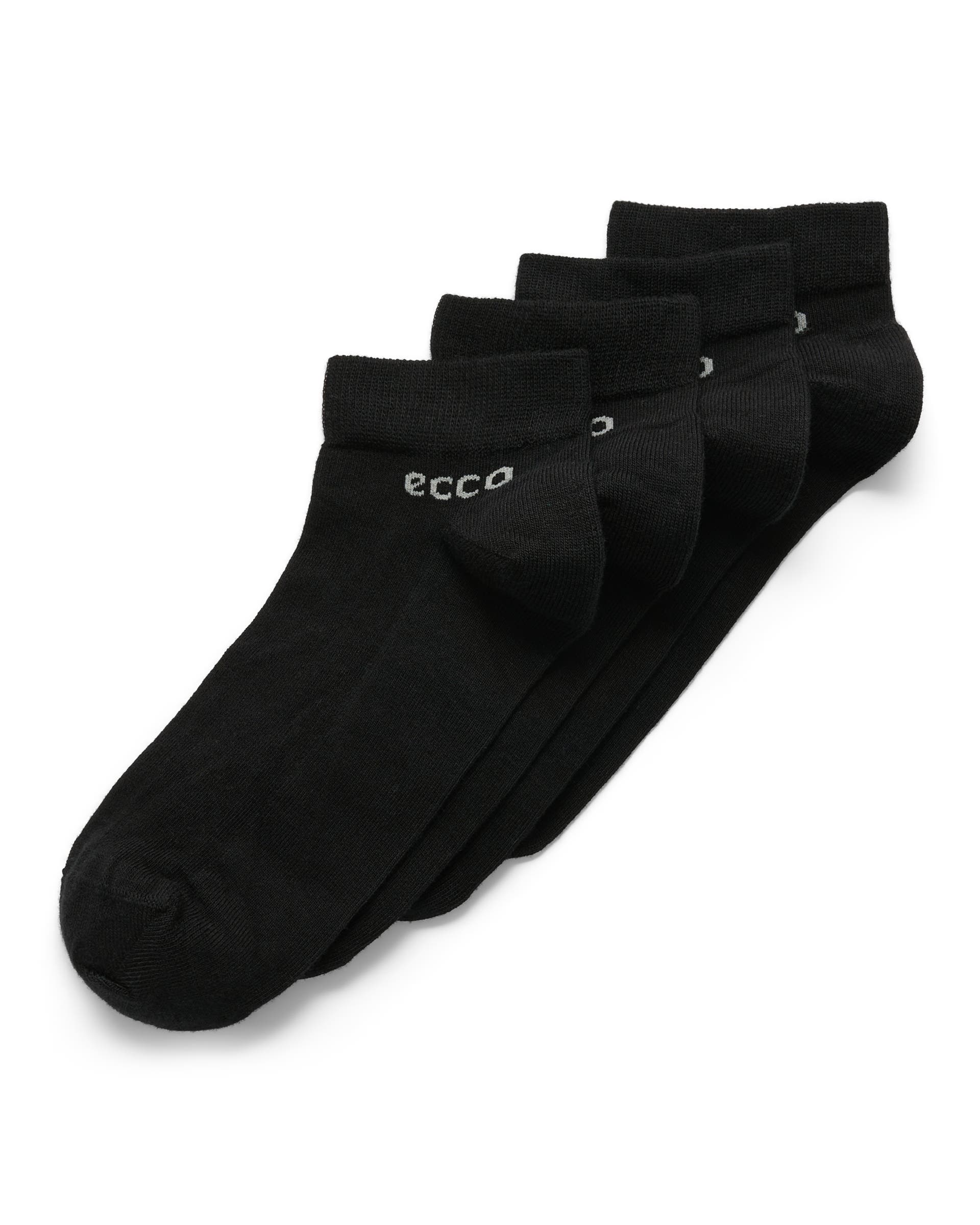 Uniseks nizke nogavice (2 para) ECCO® Longlife - Črna - Main