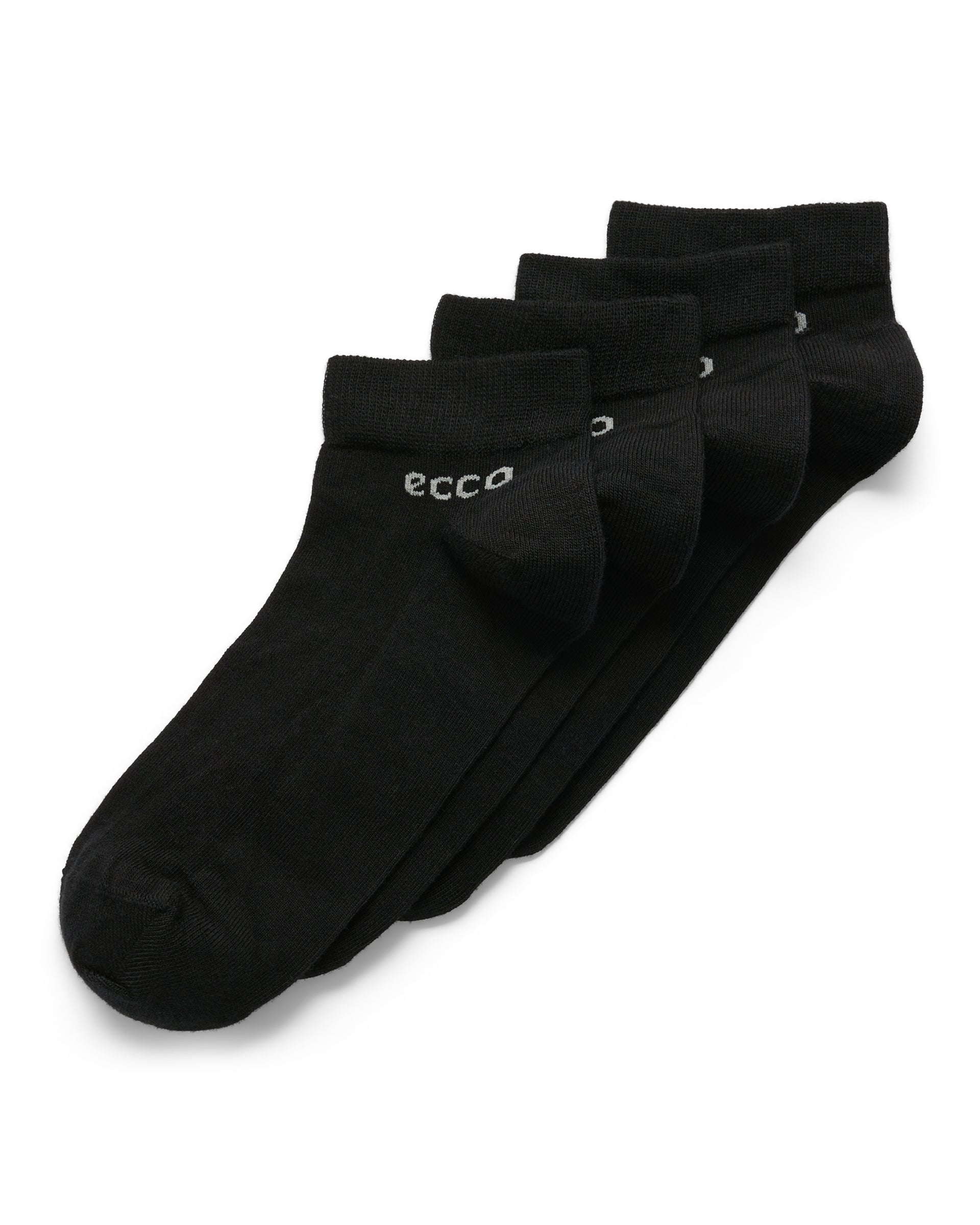 Uniseks nizke nogavice (2 para) ECCO® Longlife - Črna - Main