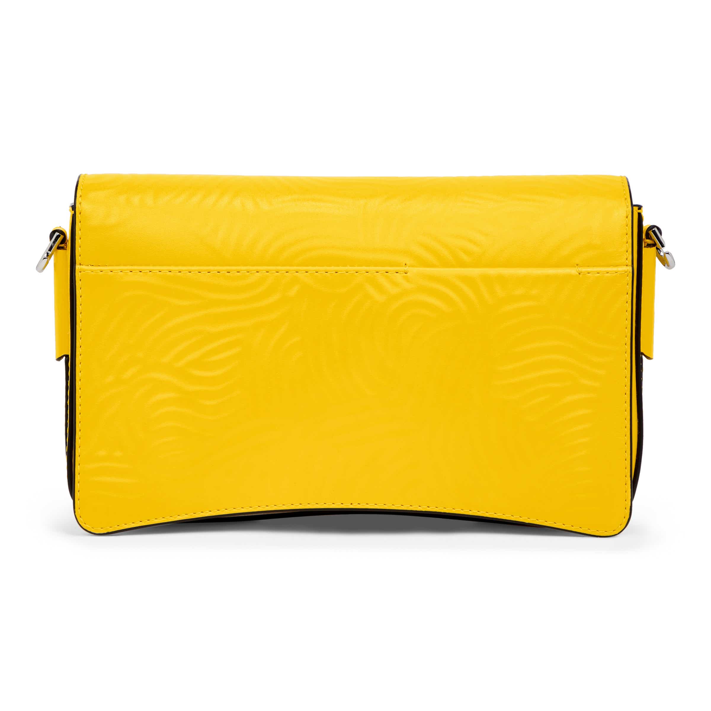 ECCO® Pinch Leather Crossbody Bag - Yellow - Back