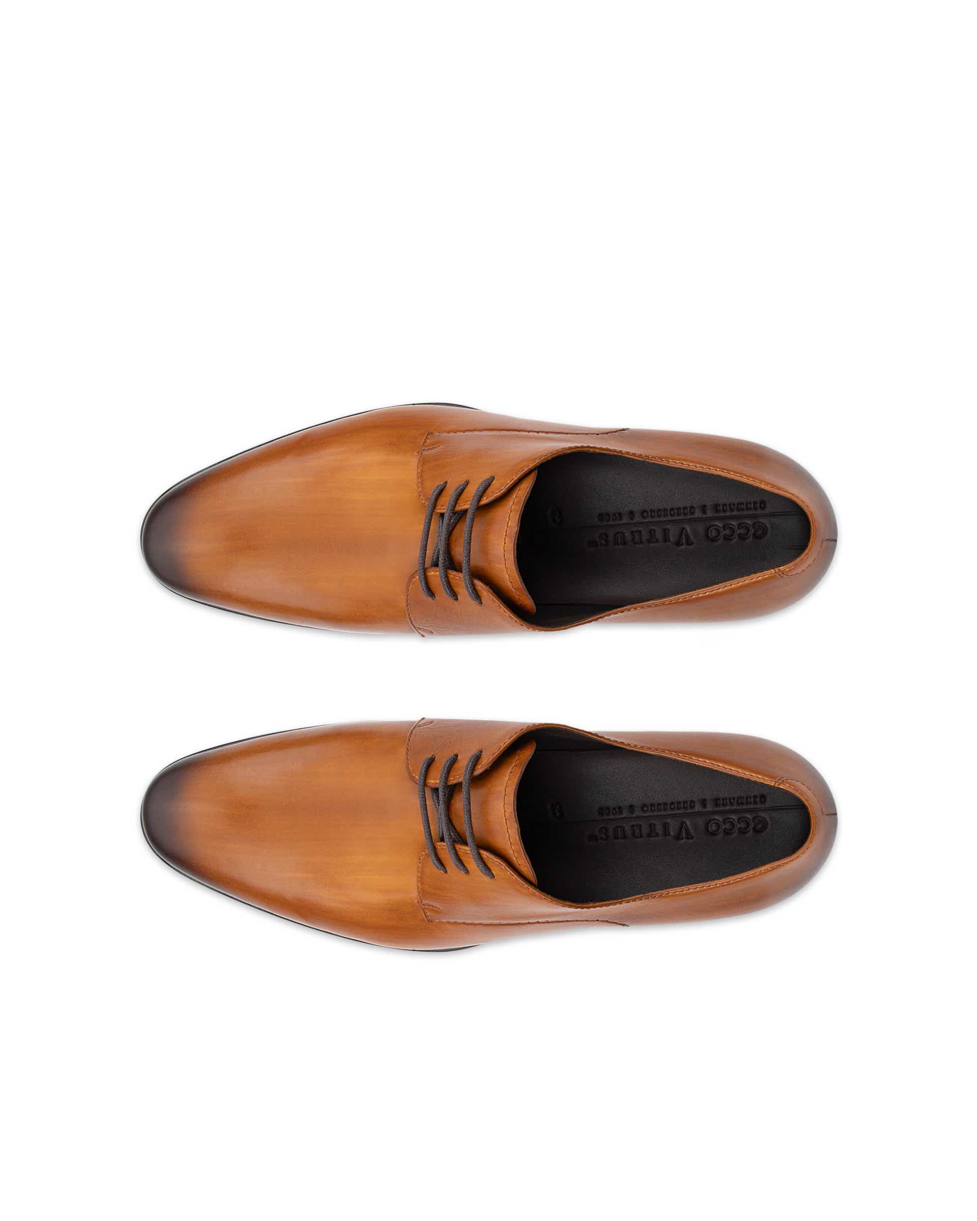 Sapatos derby couro homem ECCO® VITRUS MONDIAL - Castanho - Top left pair