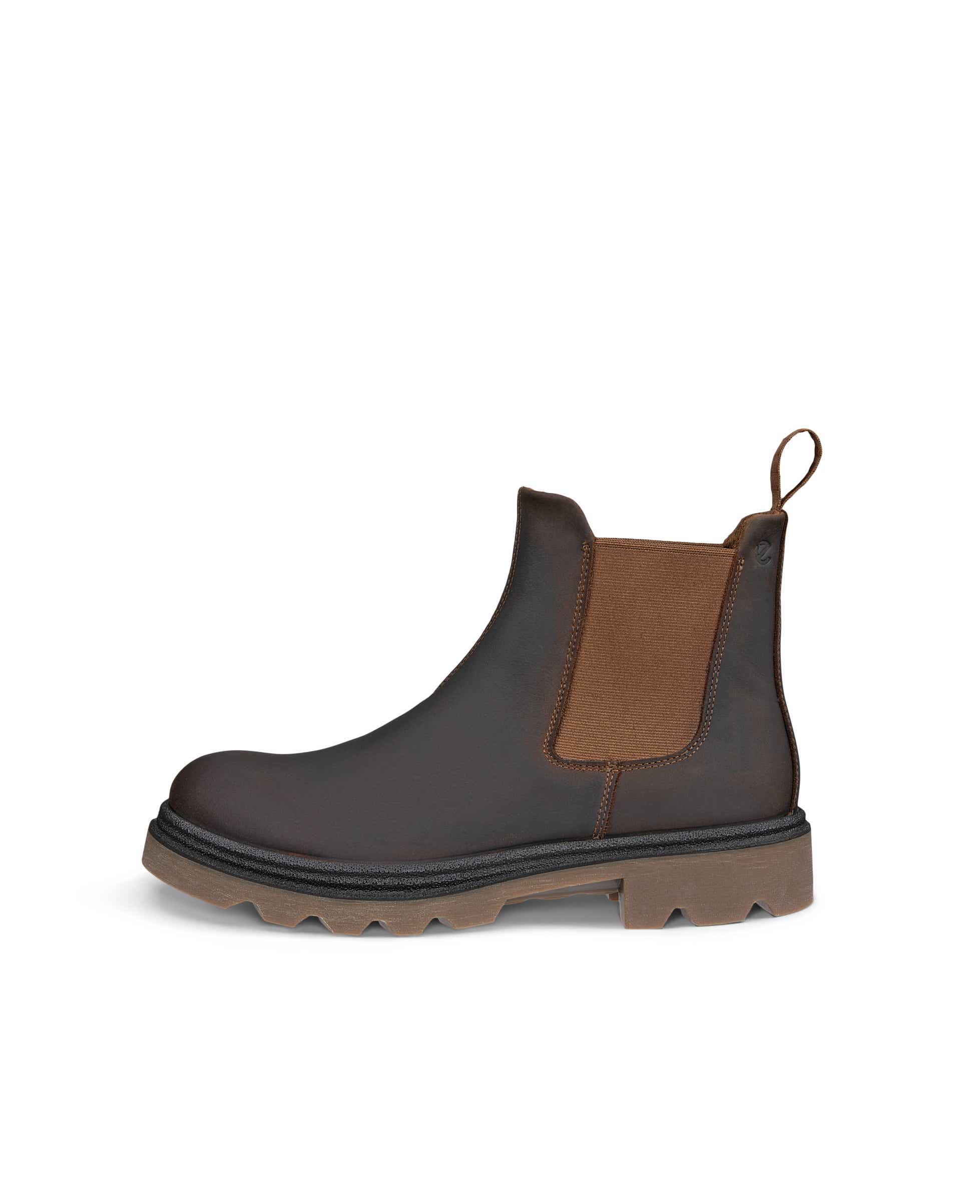 Botas Chelsea nobuck mulher ECCO® GRAINER - Castanho - Outside