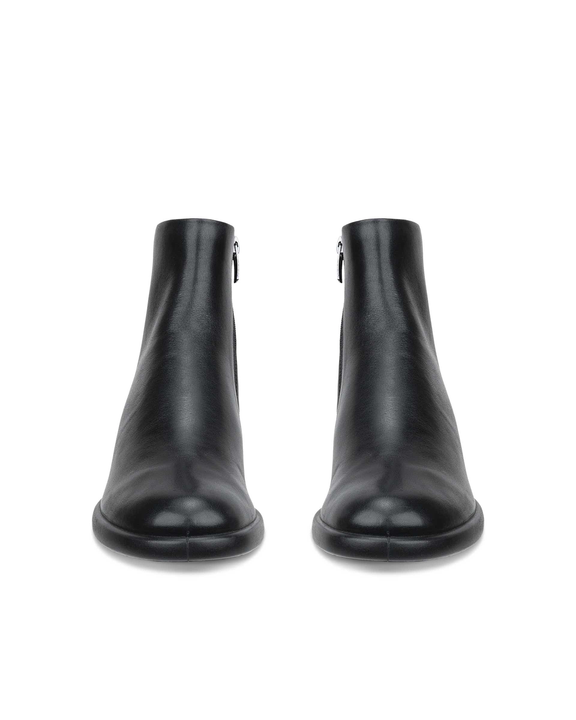 ECCO Sculpted LX 35 ウィメンズ レザーミッドカットブーツ - ブラック - Front pair