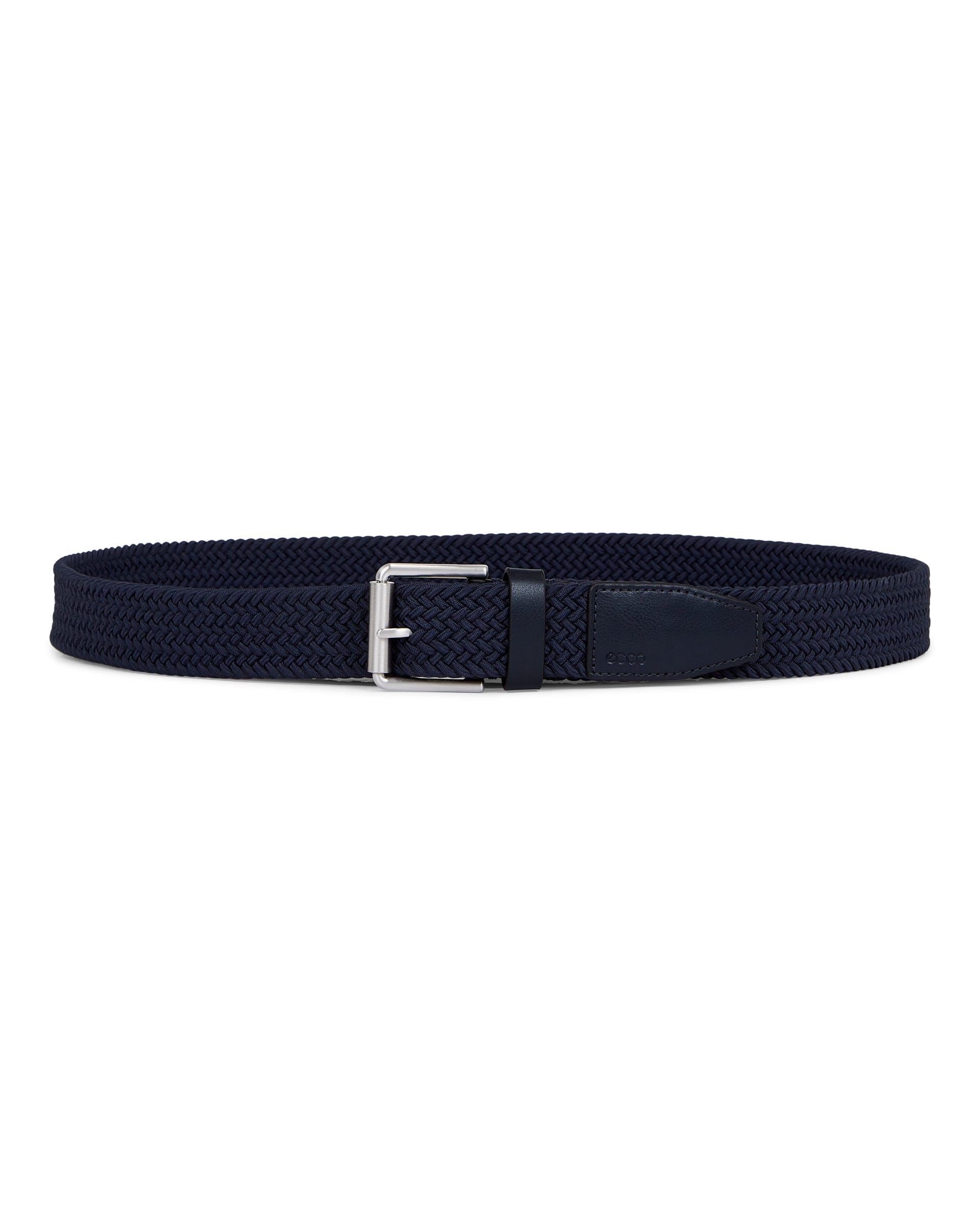 Men's ECCO® Textile Formal Braided Belt - Blue - Main