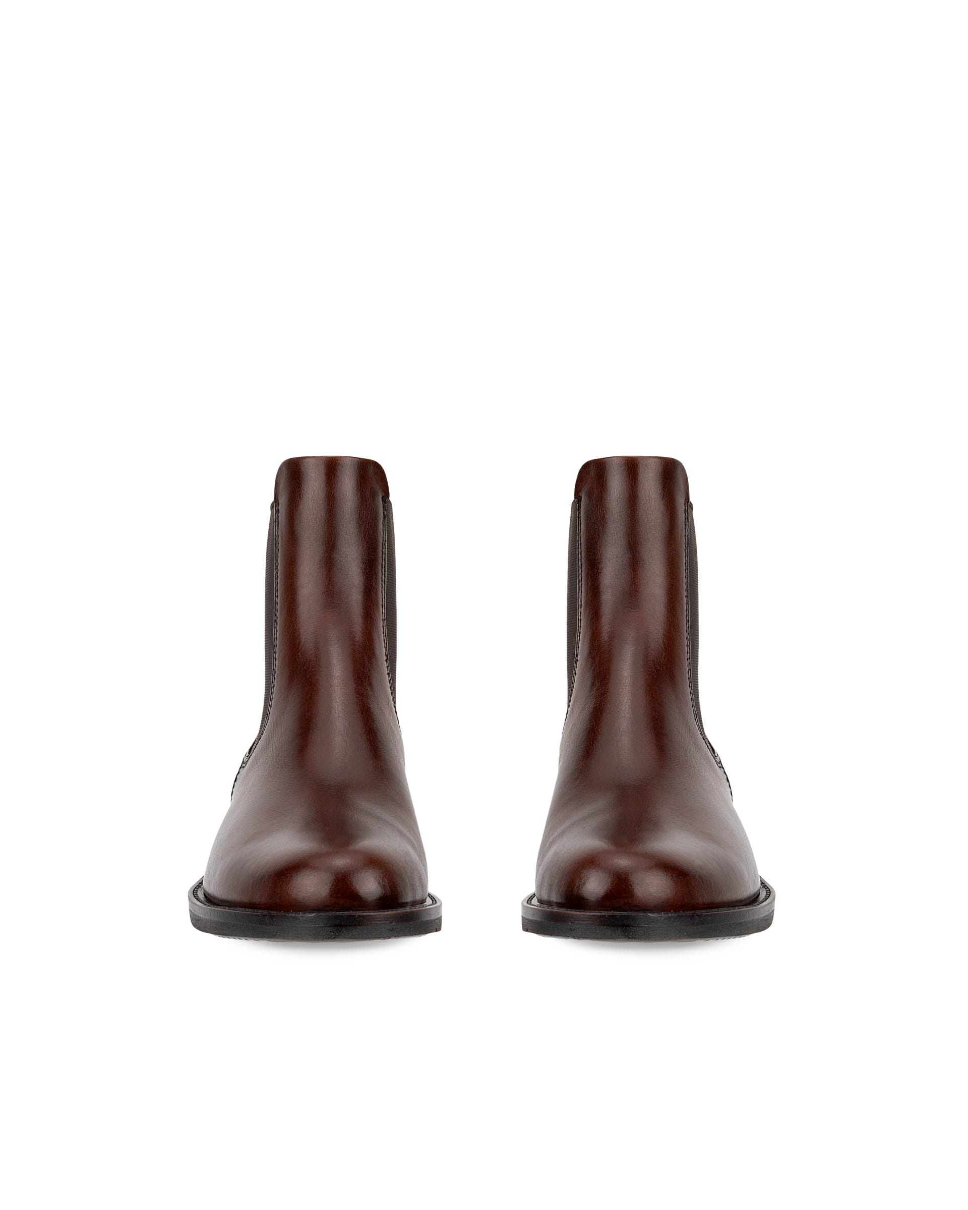 Women's ECCO® Sartorelle 25 Leather Chelsea Boot - Brown - Front pair