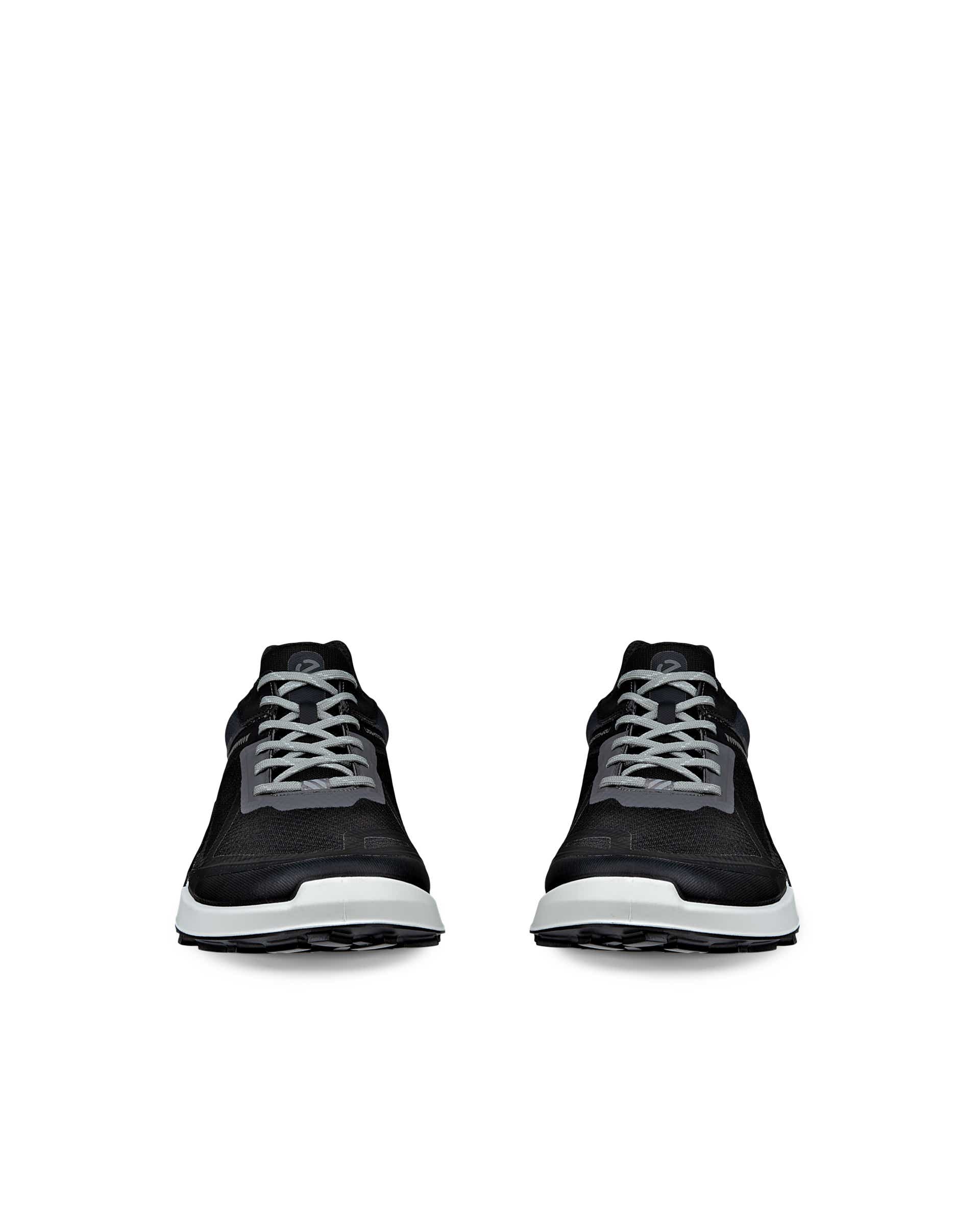 ECCO® Soft 7 chaussures sans lacet en nubuck pour homme - Noir - Front pair