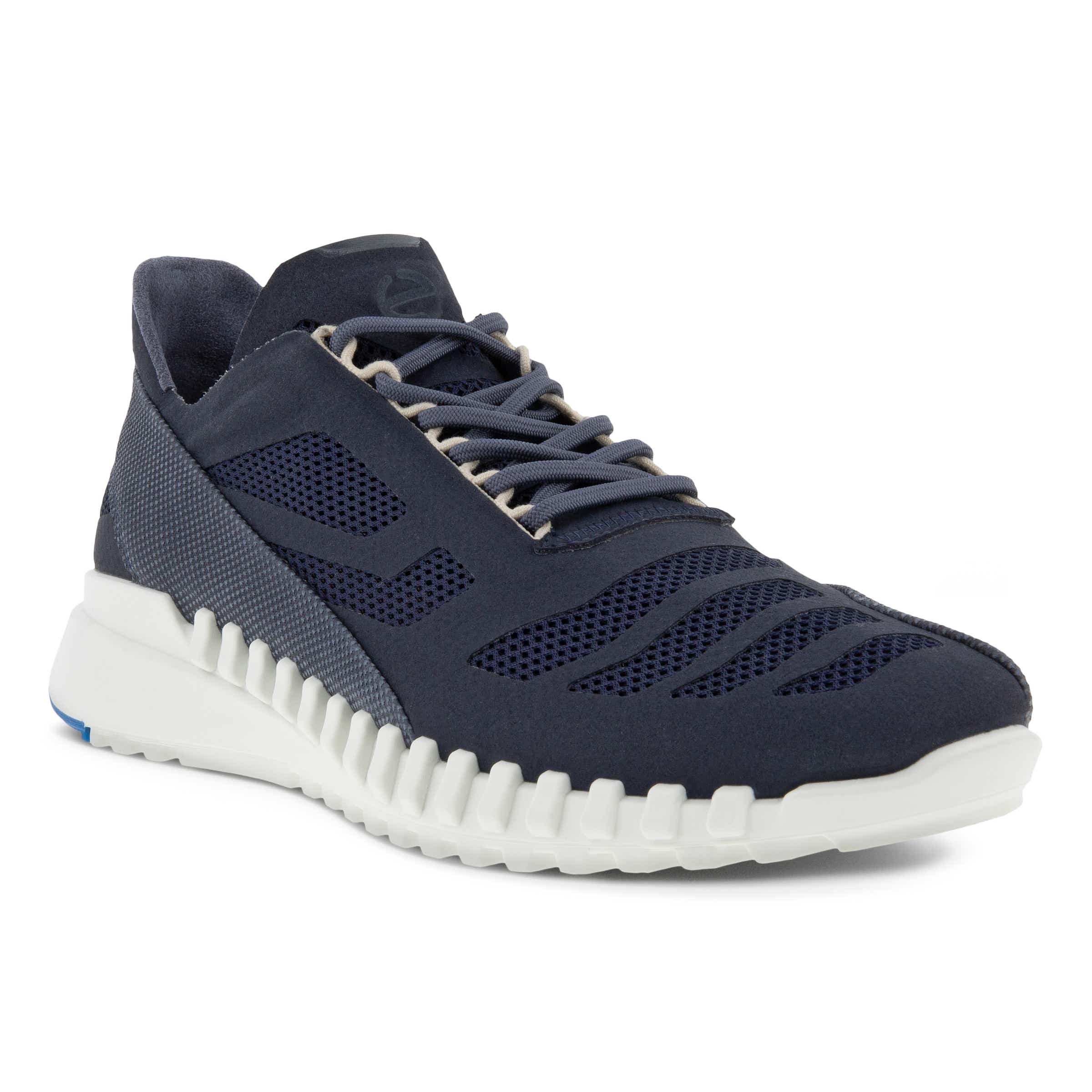 Men's ECCO® Zipflex Textile Sneaker - Blue - Main