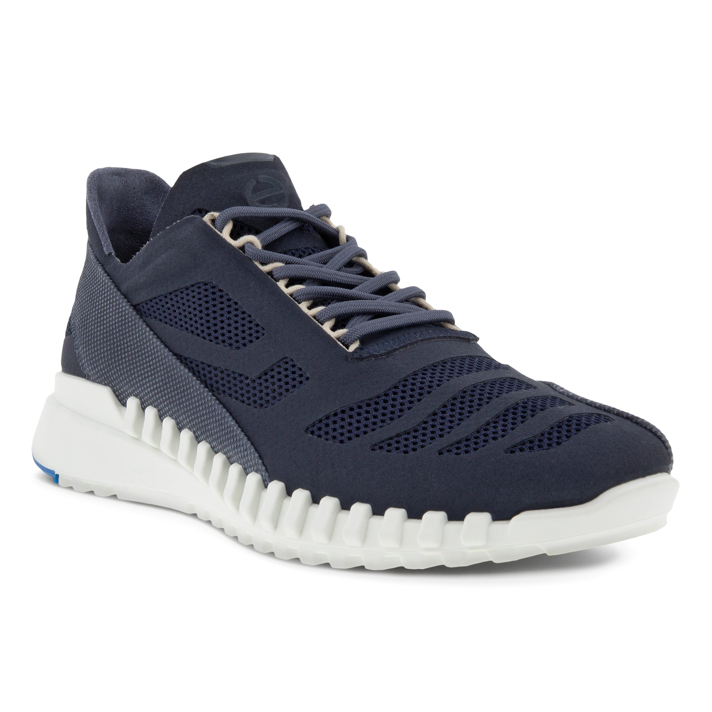 Men's ECCO® Zipflex Textile Sneaker - Blue - Main