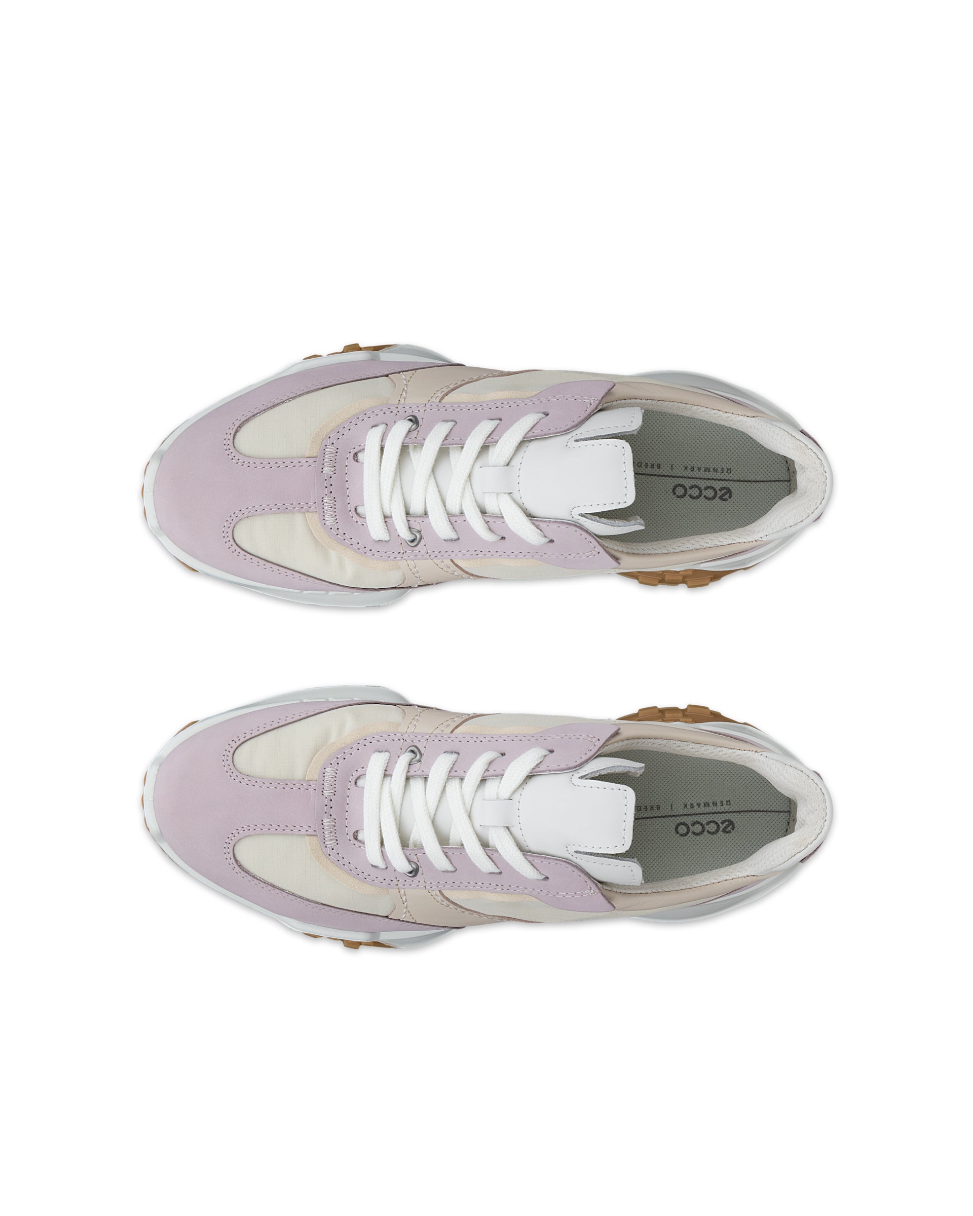 Ženski usnjeni ležerni čevlji ECCO® Retro Sneaker - Večbarvna - Top left pair