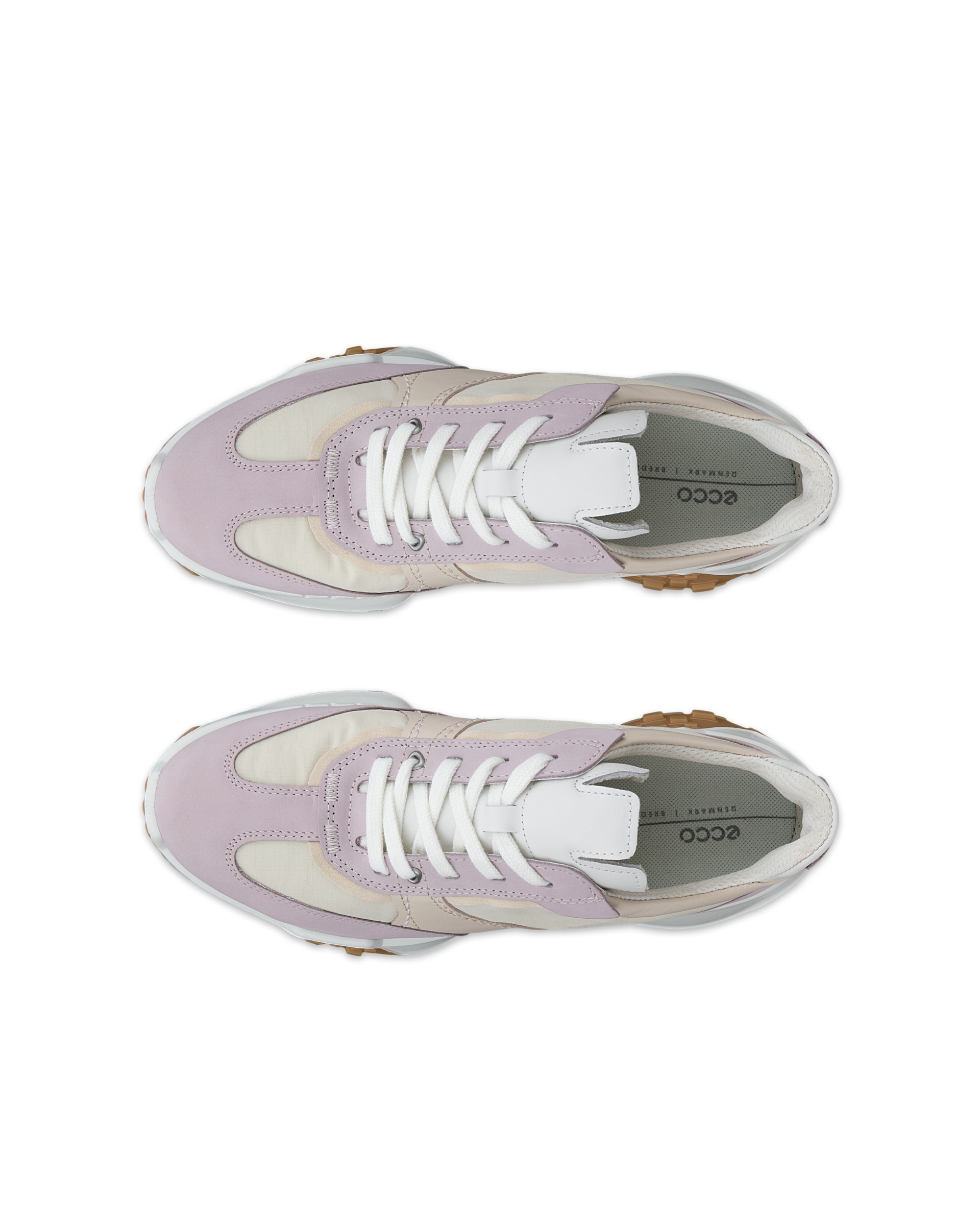 ECCO® Retro Sneaker baskets en cuir pour femme - Multicolore - Top left pair