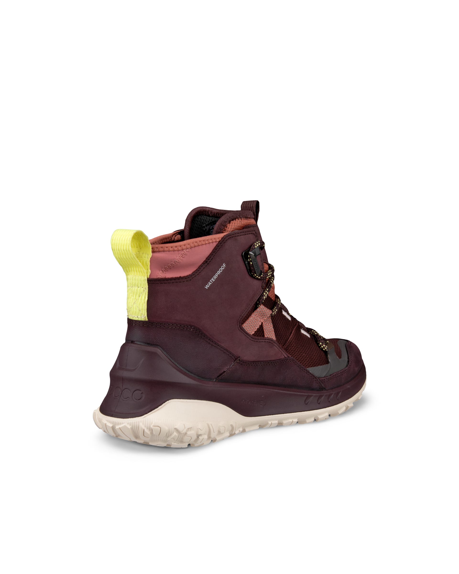 Botas de montaña impermeable de nobuk ECCO® ULT-TRN para mujer - Morado - Back