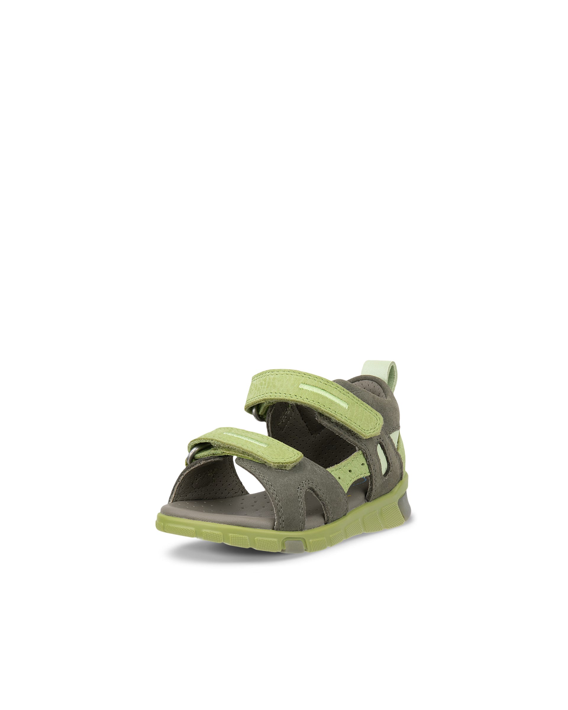 ECCO® MINI STRIDE SANDAL Kinder Trekkingsandale aus Nubukleder - Grün - Main
