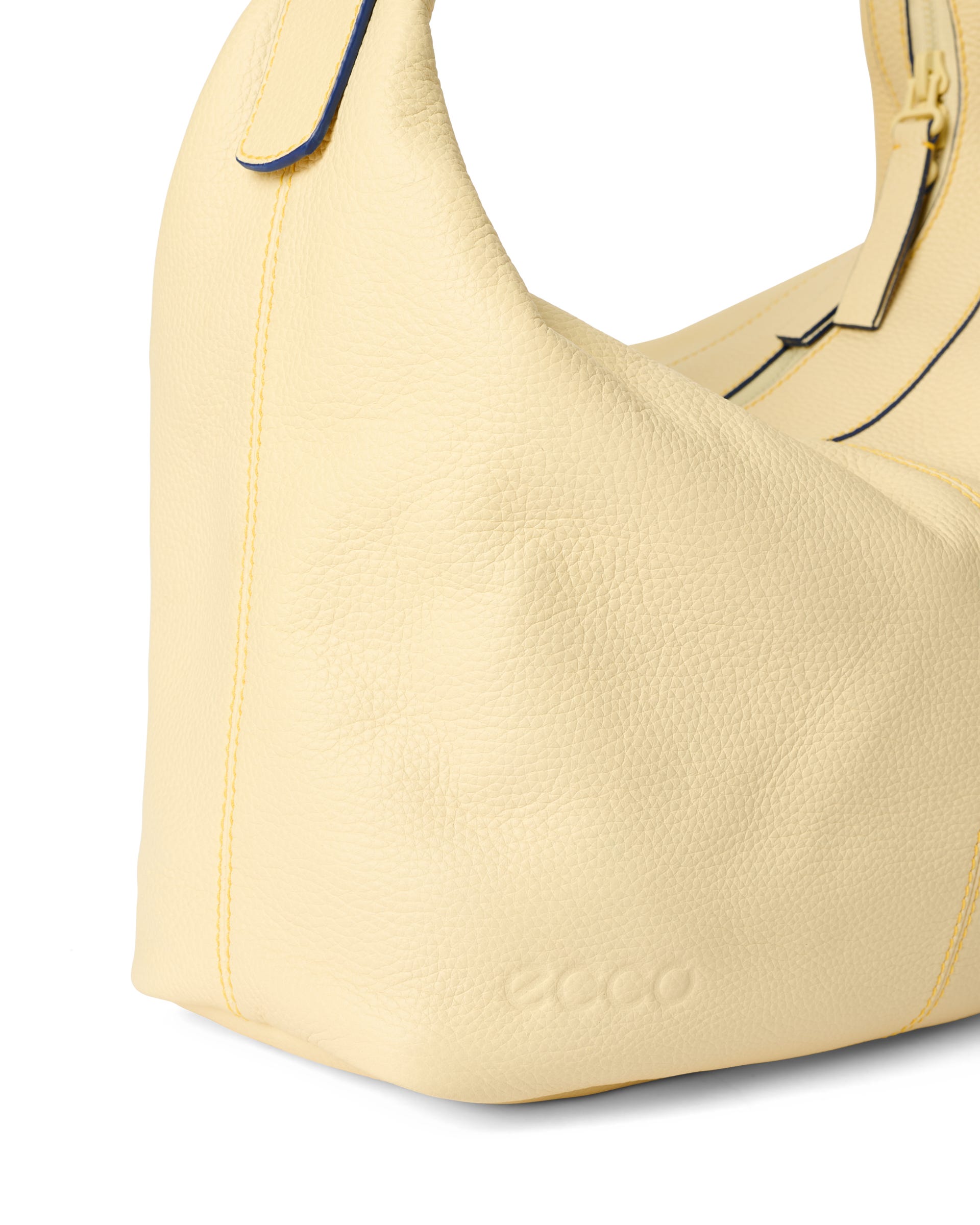 ECCO® Hobo Medium Organic Leather Hobo Bag - Yellow - Detail-1