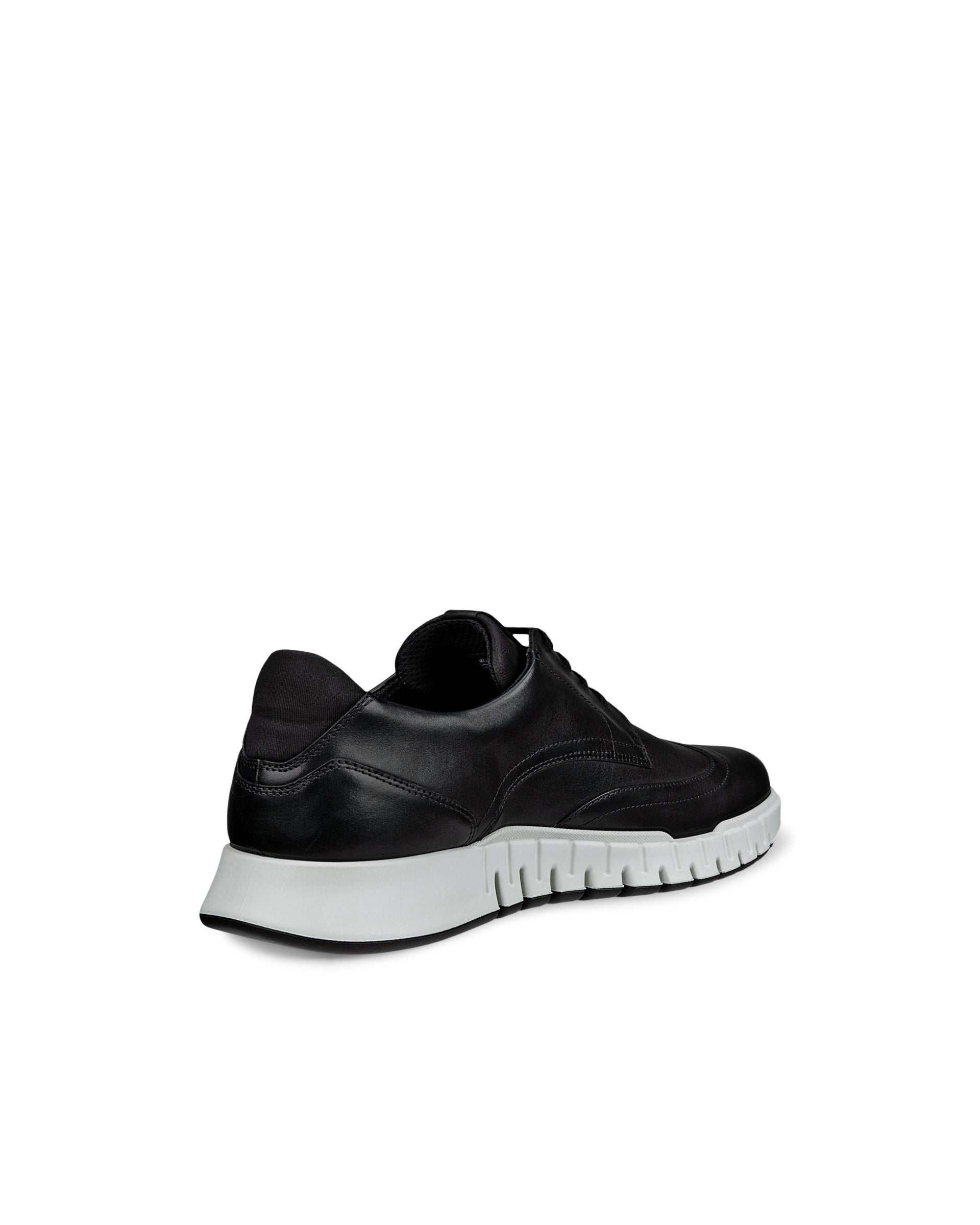 ECCO Gruuv Studio メンズ レザースリッポン - ブラック - Back