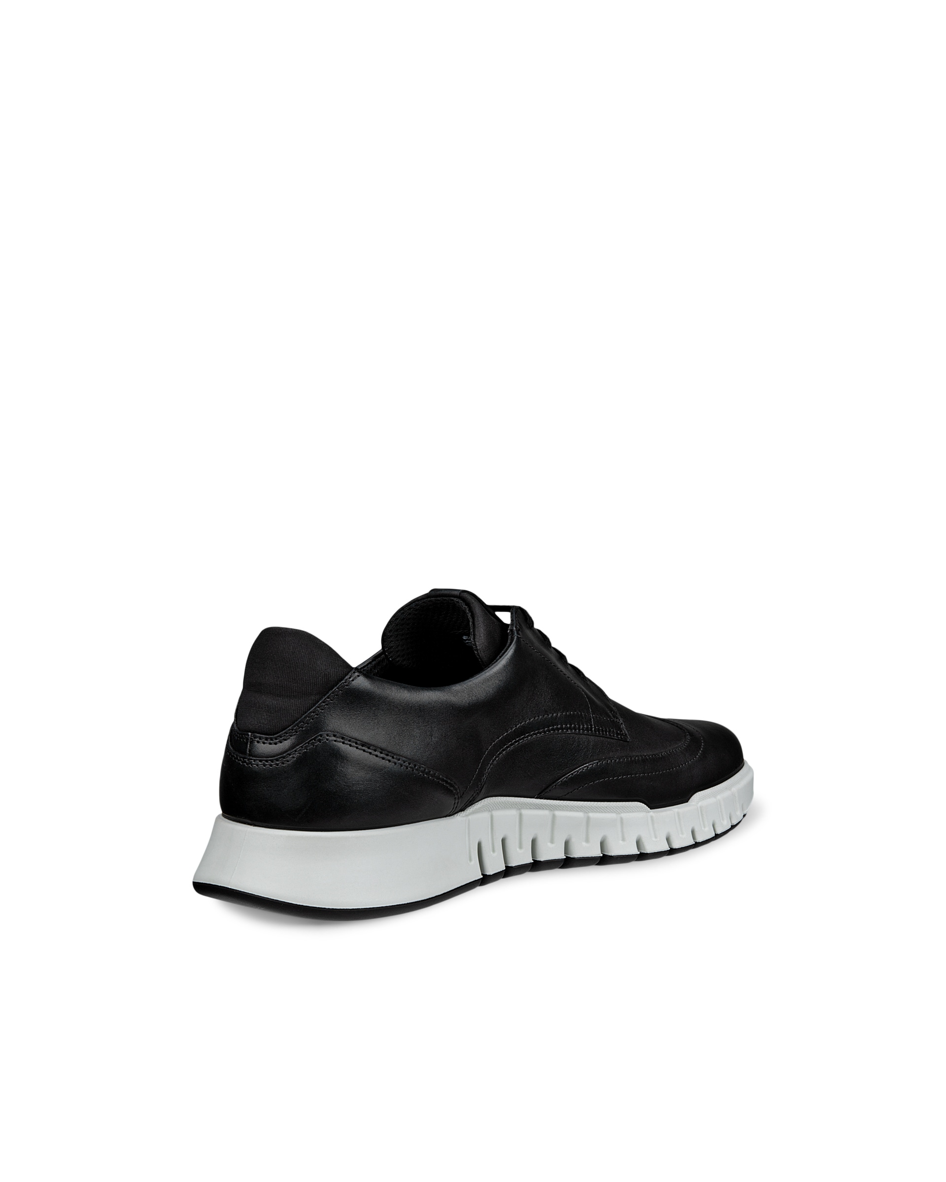 ECCO® Gruuv Studio chaussures sans lacet en cuir pour homme - Noir - Back