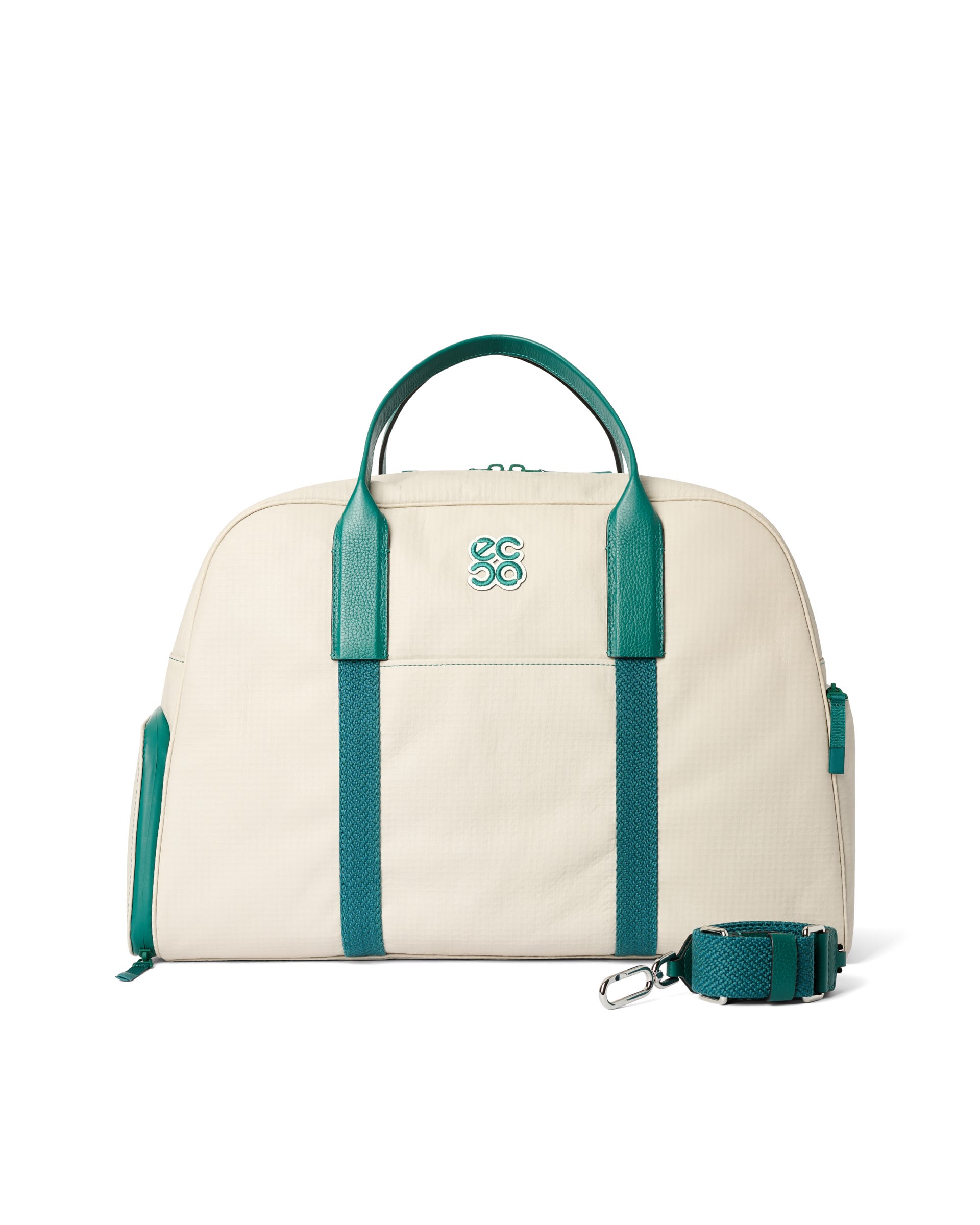 ECCO® Golf Zefer Leather Boston Bag - Beige - Main