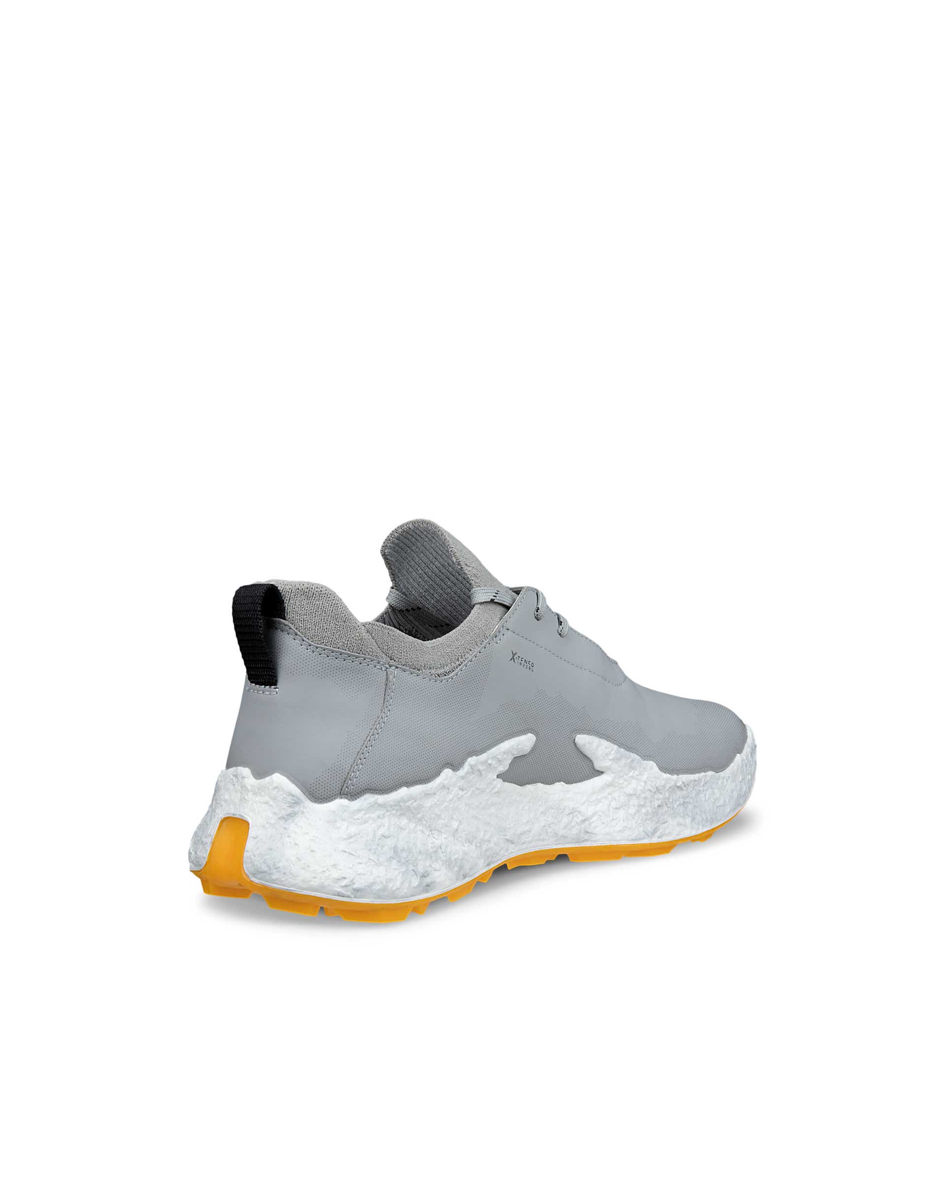 Men's ECCO® GOLF BIOM H5 Leather Waterproof Golf Shoe - Grey - Back