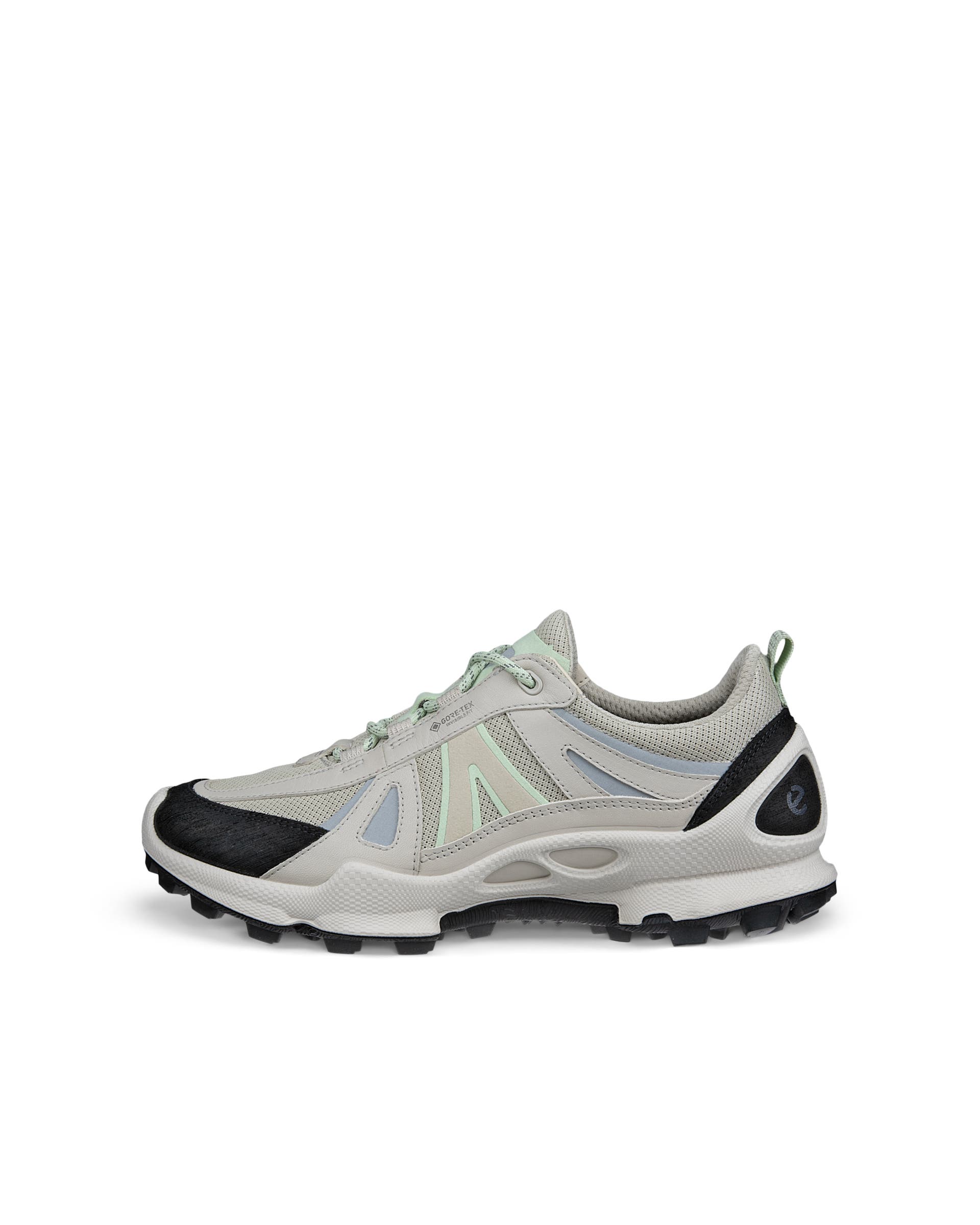 ECCO® BIOM C-TRAIL dames sneaker van textiel met Gore-Tex - Grijs - Outside