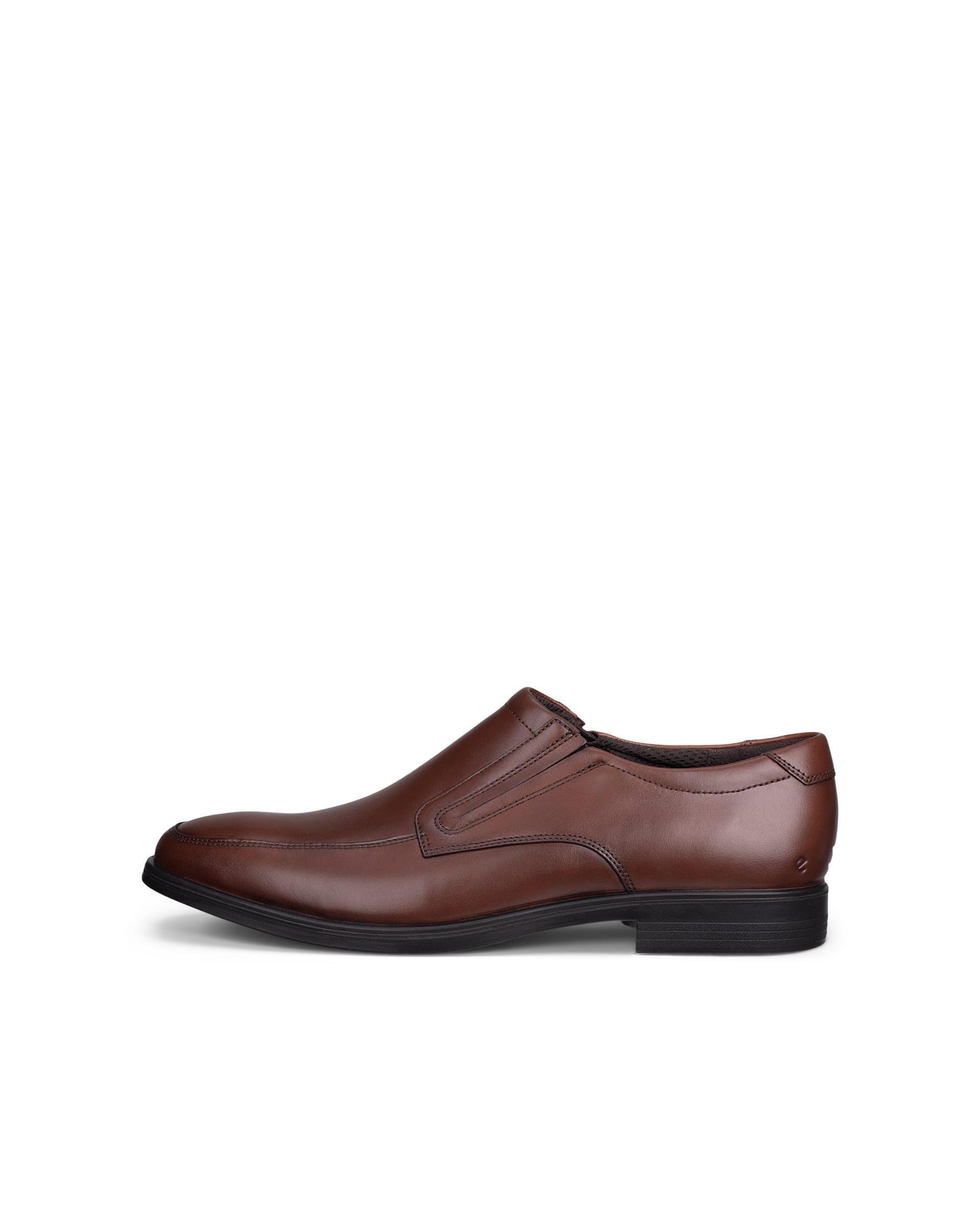 ECCO® MELBOURNE chaussures habillée sans lacet en cuir pour homme - Marron - Outside