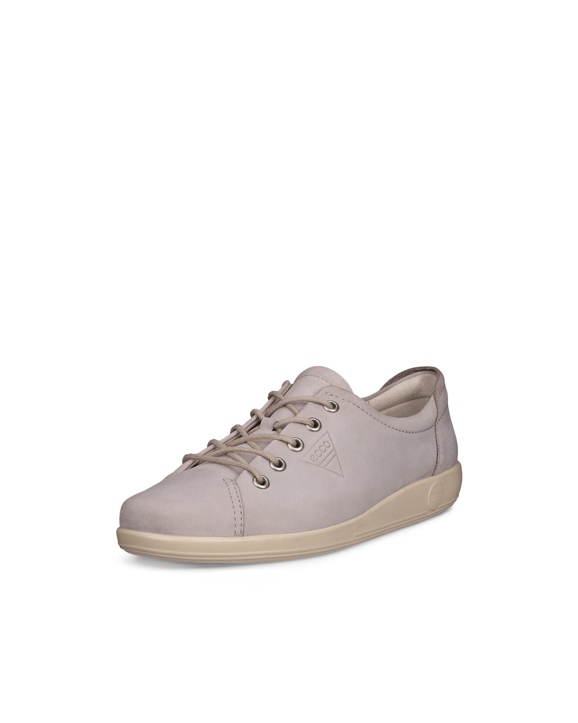 ECCO SOFT 2.0 LACE SHOE - Grey - Outside