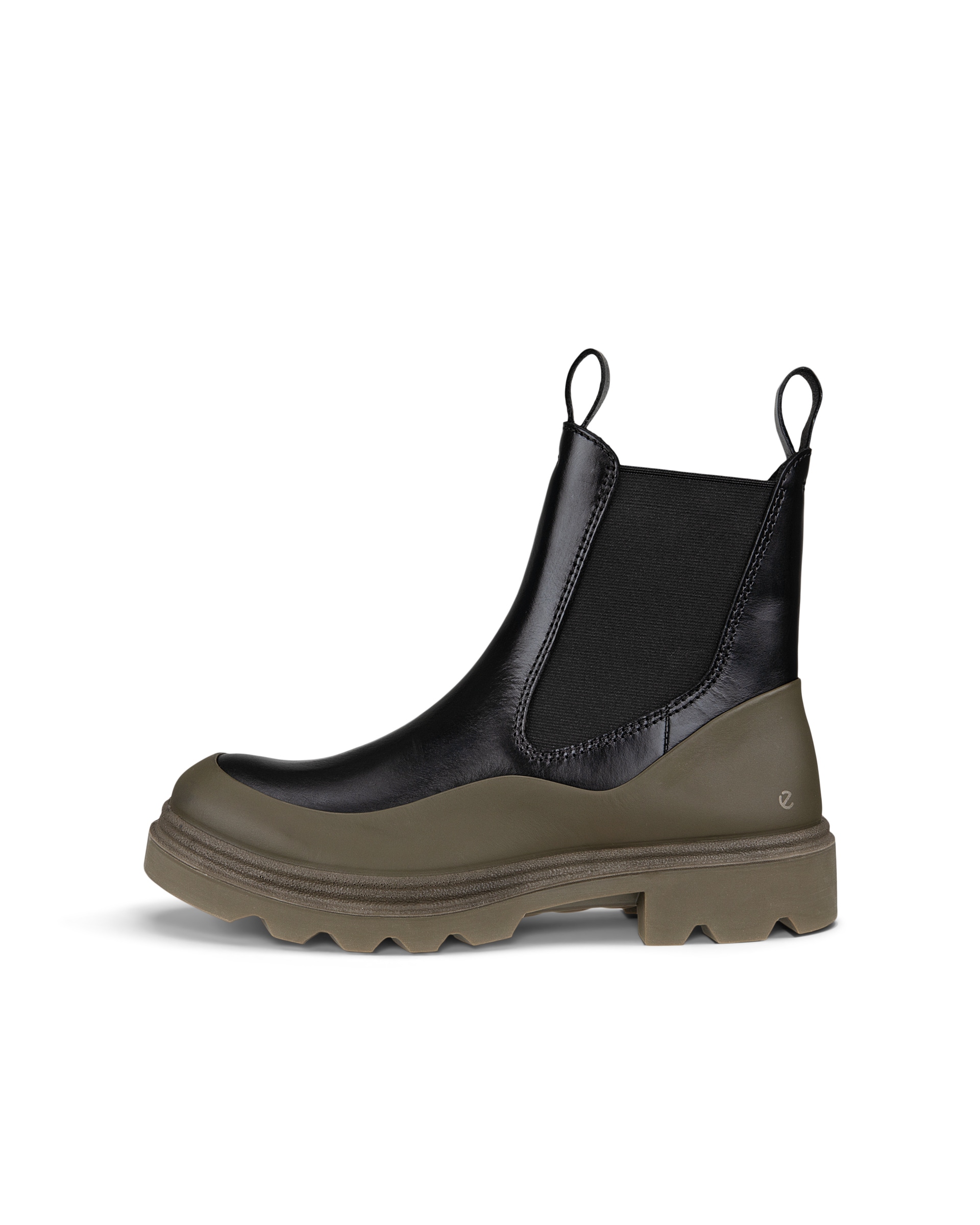 ECCO Grainer ウィメンズ レザーチェルシーブーツ - ブラック - Outside