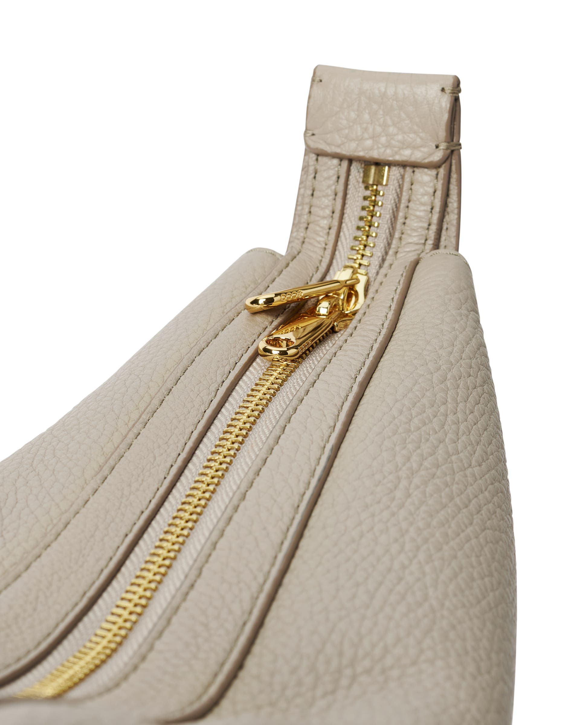 ECCO® Medium Fortune Leather Crossbody Bag - Beige - Detail-1