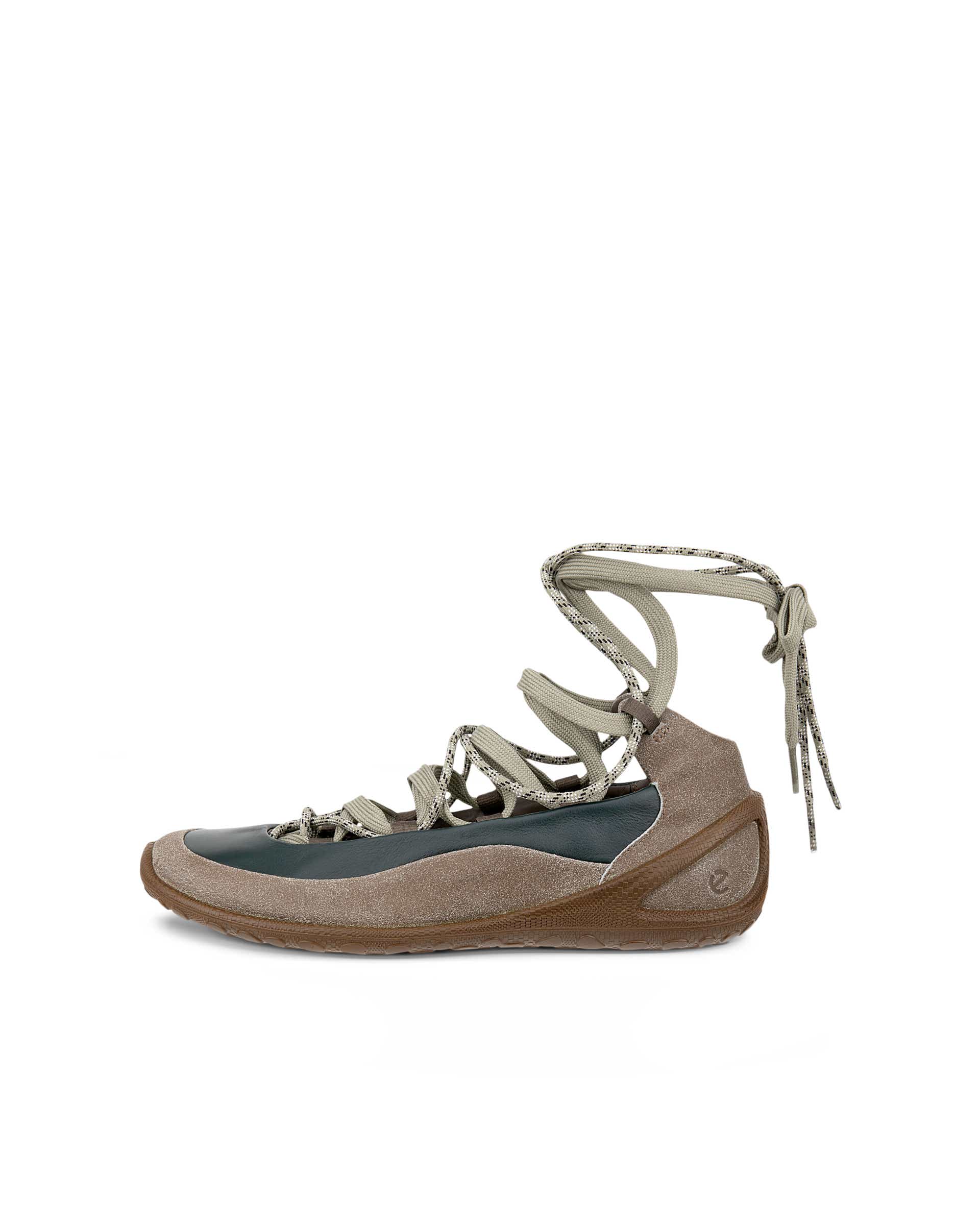 ECCO® BIOM Lite Dames leren sneaker - Groen - Outside