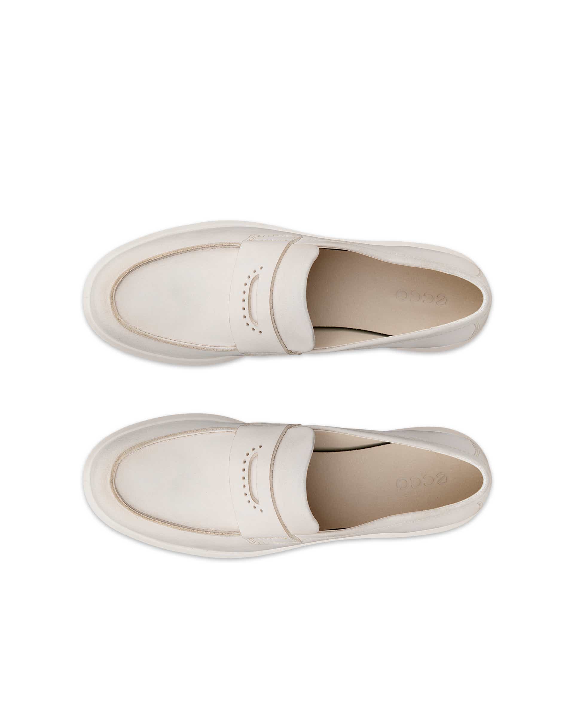 ECCO® METROPOLE VIENNA ženske kožne mokasinke - Bež - Top left pair