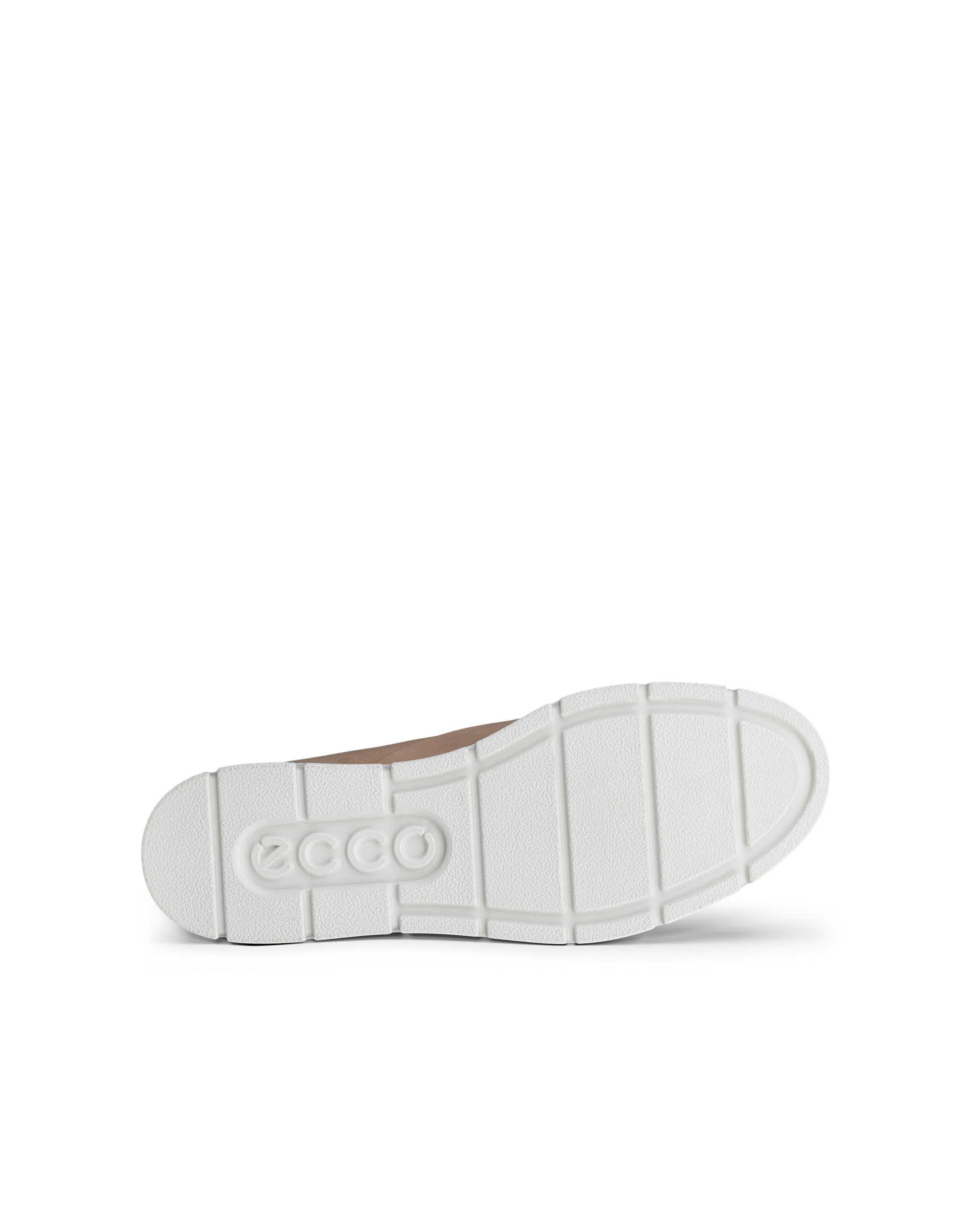 Dámská nubuková šněrovací obuv ECCO® BELLA - Béžová - Sole