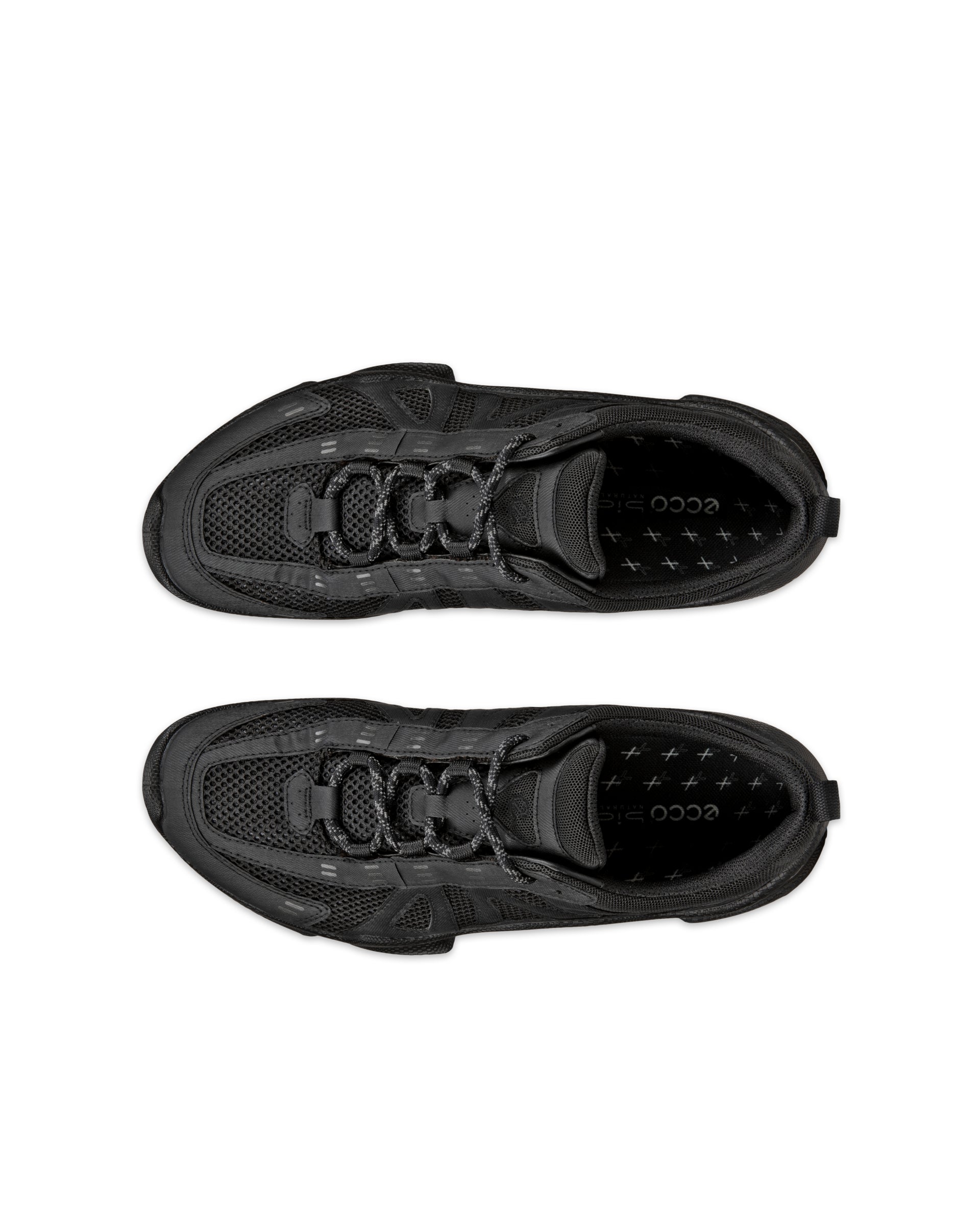 ECCO BIOM C Trail メンズ テキスタイルアウトドアスニーカー - ブラック - Top left pair