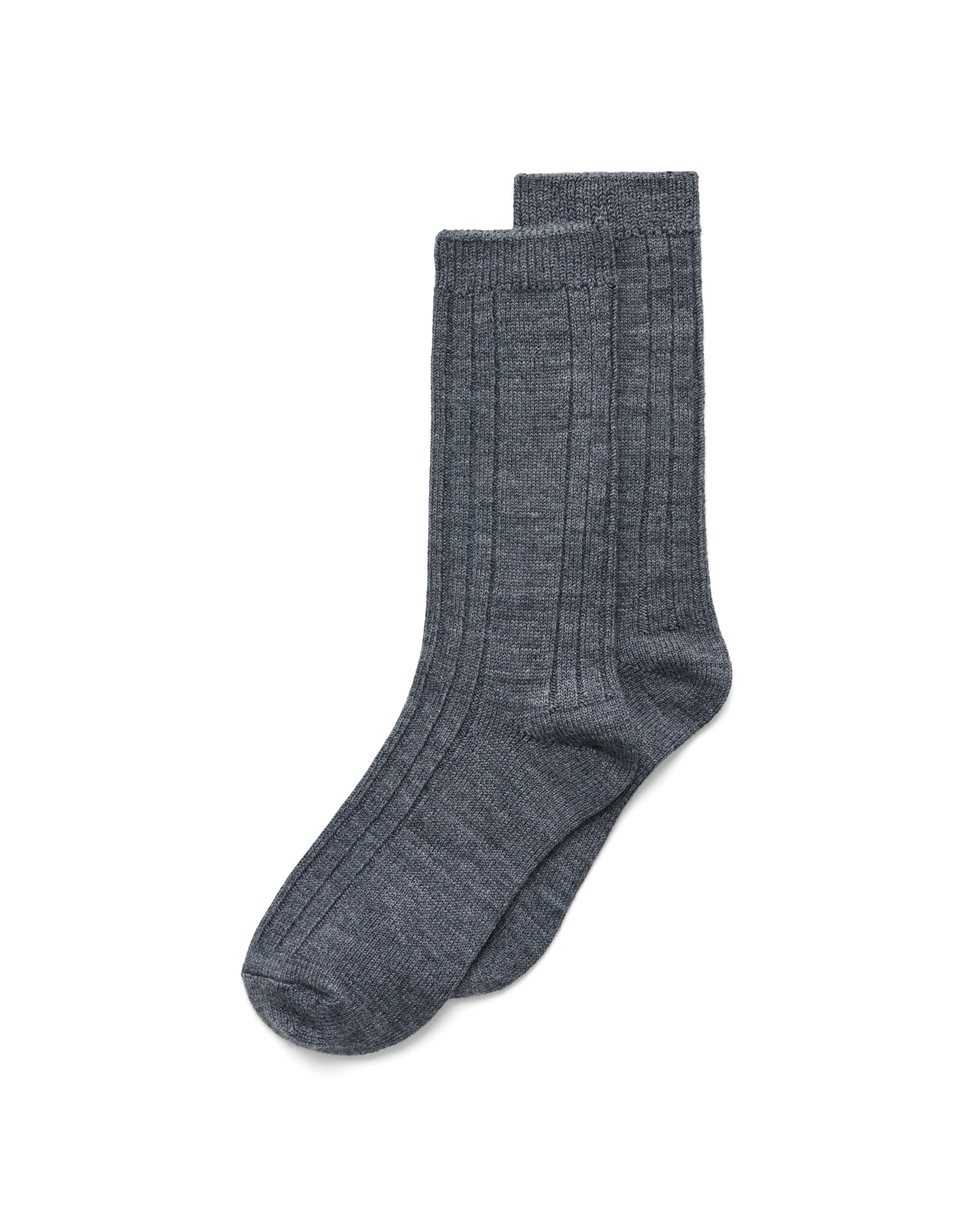 ECCO® Unisex Halbhohe gerippte Socken - Grau - Main