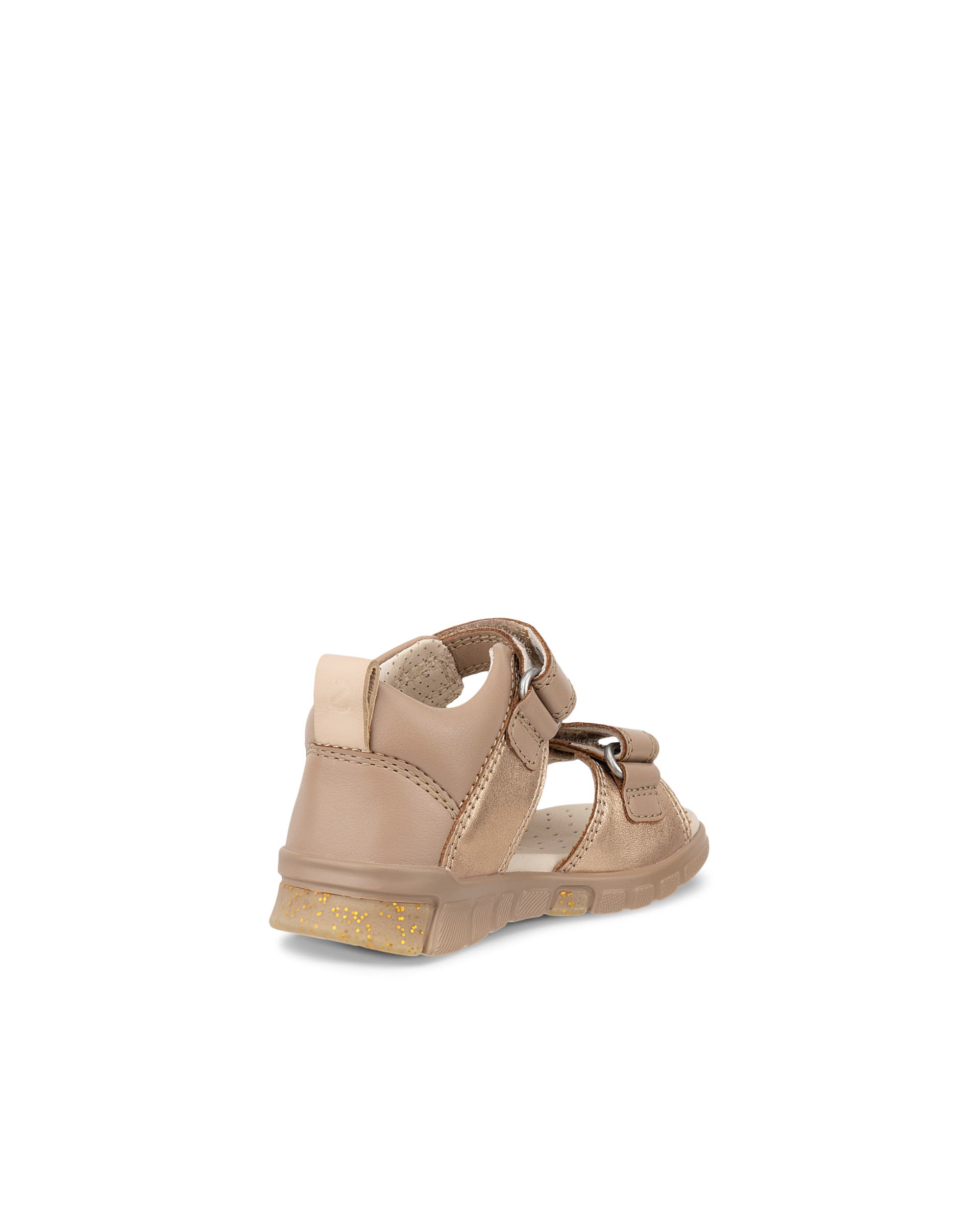 Dětské kožené outdoorové sandály ECCO® MINI STRIDE SANDAL - Béžová - Back