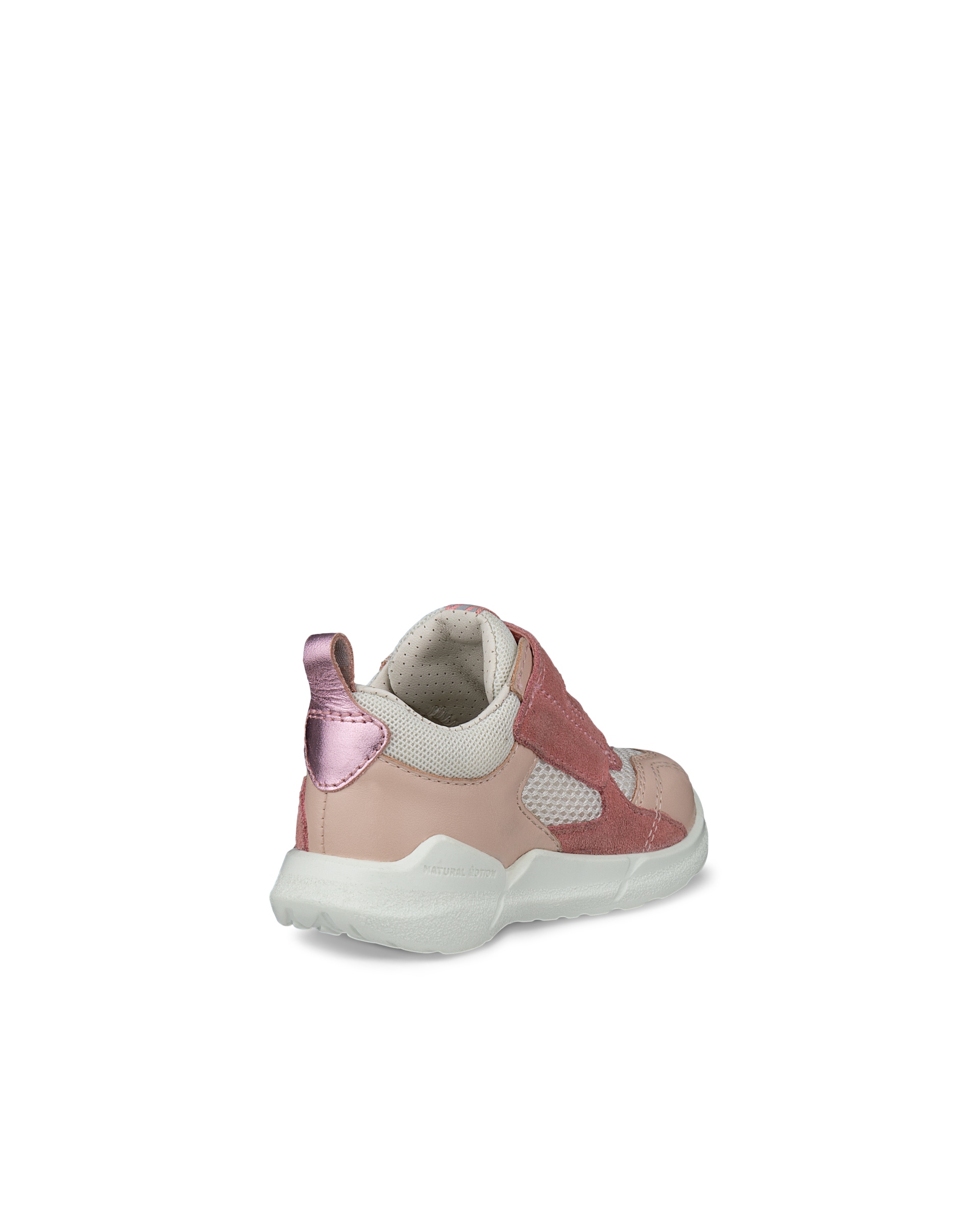 ECCO® Soft 7 baskets en nubuck pour femme - Rose - Back