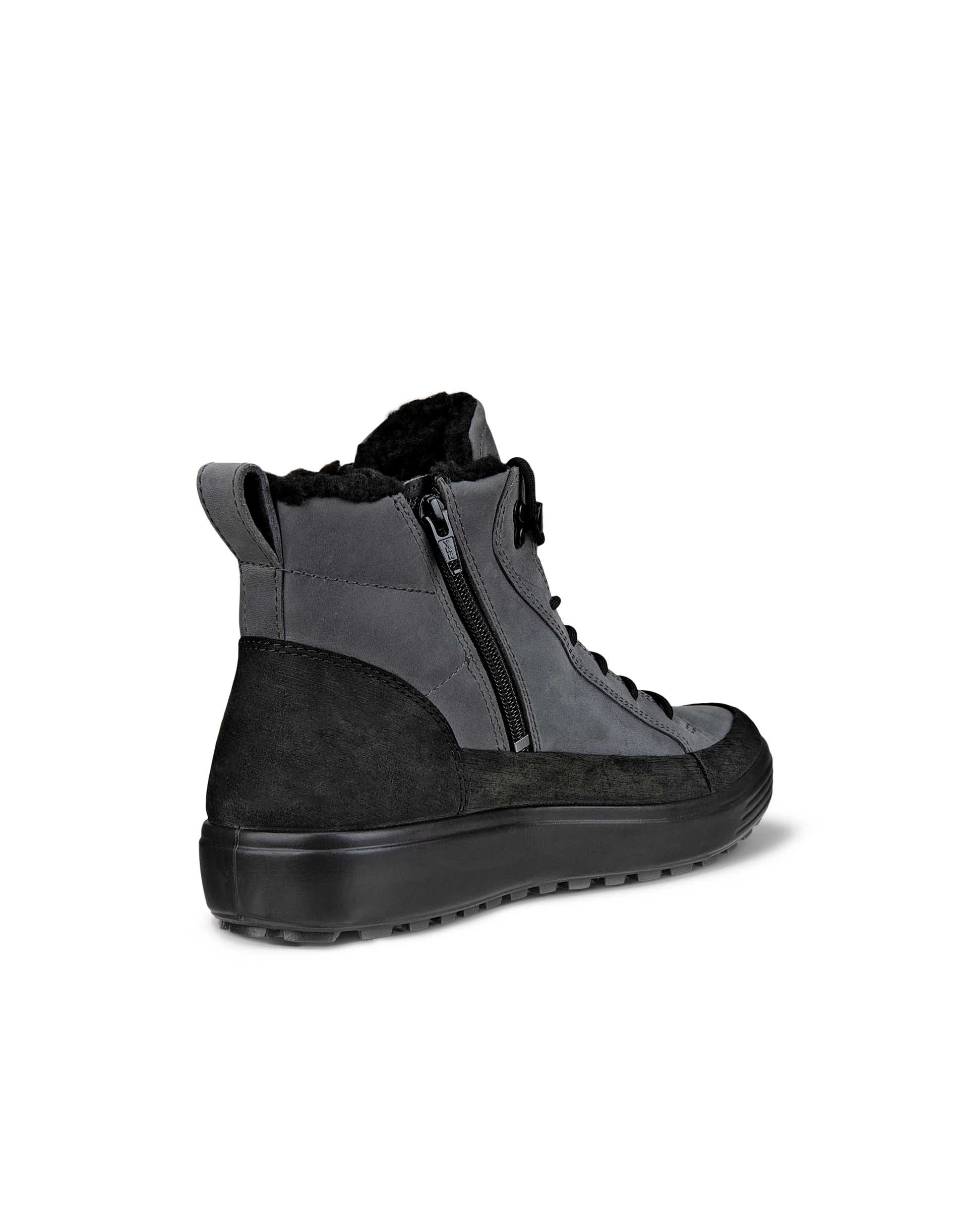 ECCO Soft 7 Tred メンズ ヌバックGore-Texミッドカットブーツ | グレー