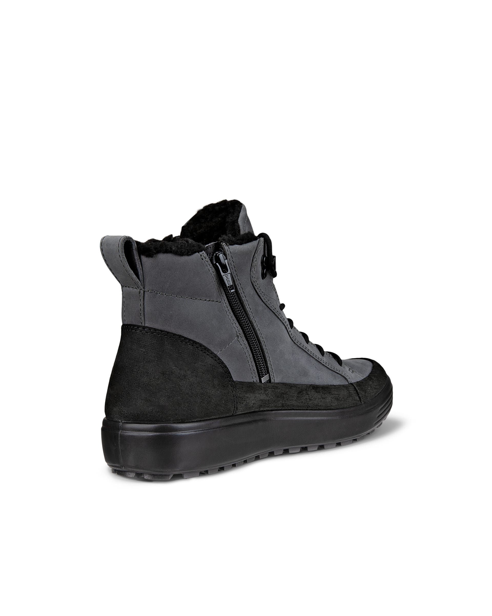 ECCO Soft 7 Tred メンズ ヌバックGore-Texミッドカットブーツ | グレー