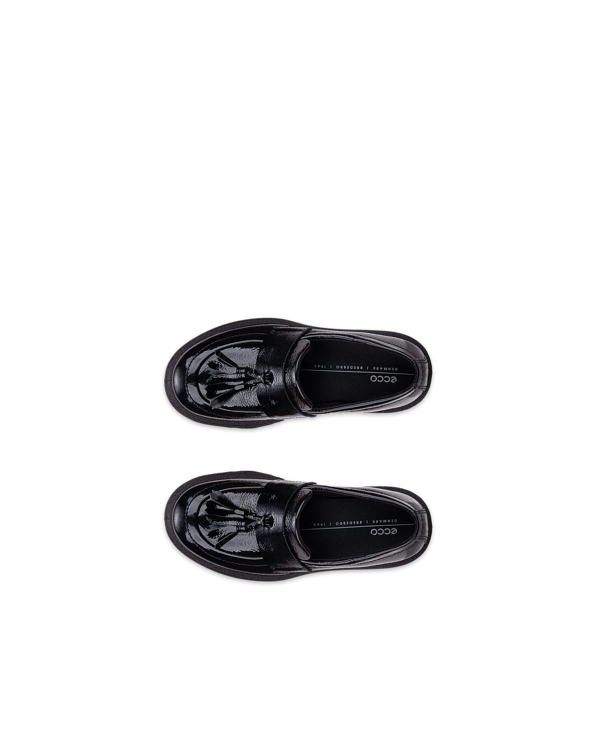 ECCO® GRAINER K mocassins en cuir pour enfant - Noir - Outside