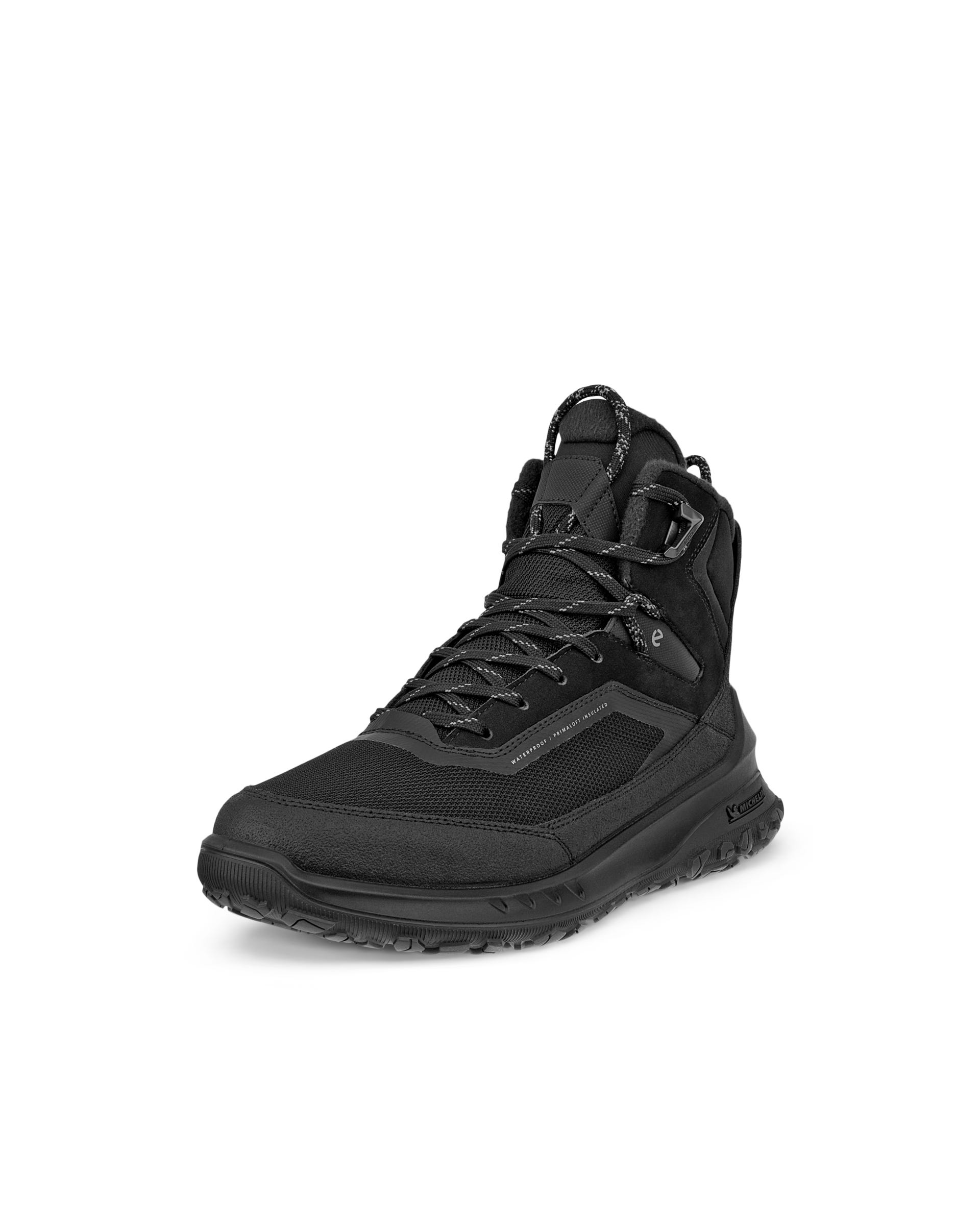 ECCO® ULT-TRN støvler i vandtæt nubuck med snørebånd til damer - Sort - Outside