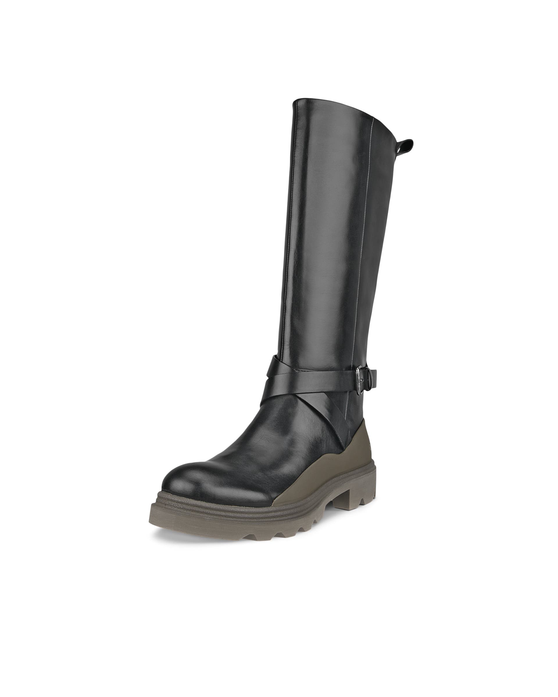 ECCO Grainer ウィメンズ レザーハイカットブーツ - ブラウン - Main