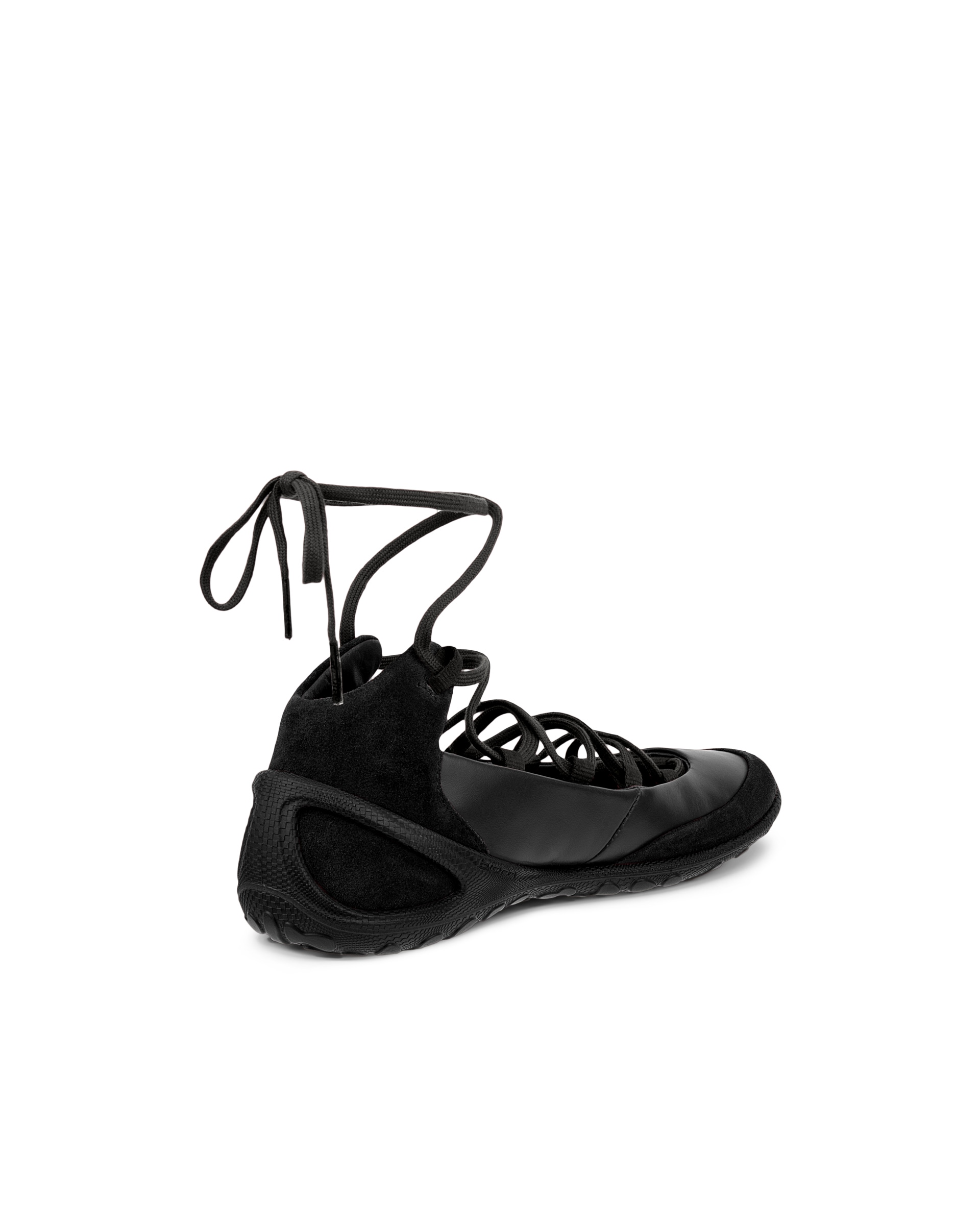ECCO® BIOM LITE női bőr balerinacipő - Fekete - Back