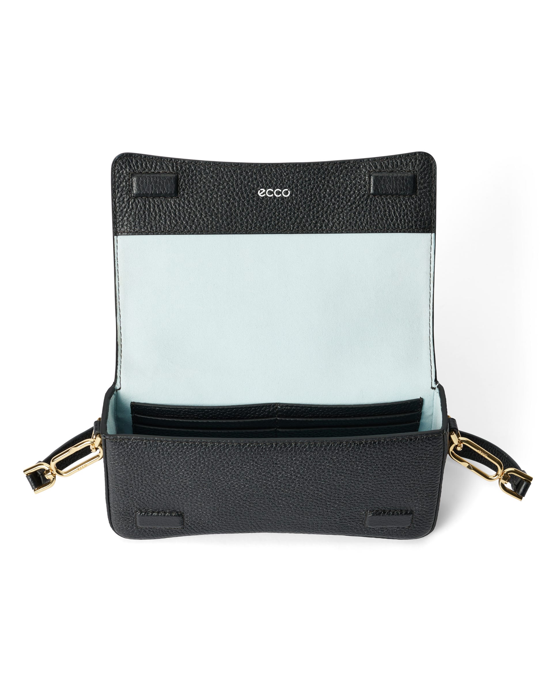 ECCO® Pinch Umhängetasche aus Leder - Schwarz - Inside